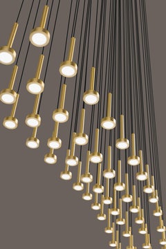 Astral S1 Lámpara Colgante Oro Satinado by Euroluce Lampadari