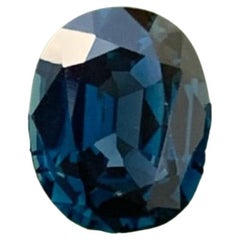 Saphir Astral bleu marine de 1,60 carat, pierre précieuse naturelle du Sri Lanka de forme ovale