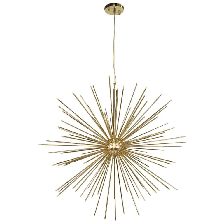 Sospensione Astral Sunny in ottone lucido