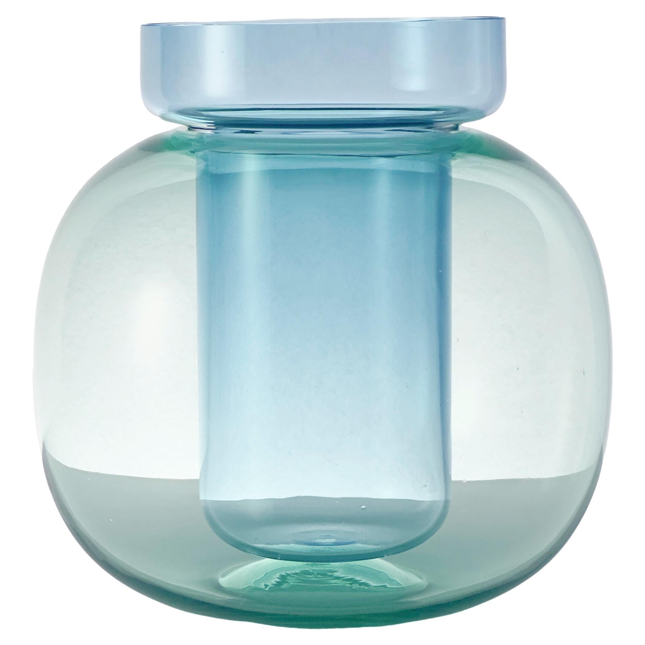Jarrón Astral - Jarrón de cristal de dos piezas hecho a mano Disponible en varios colores