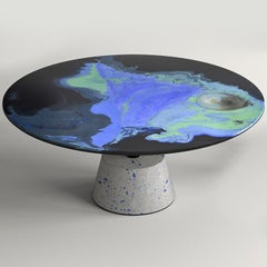 Astraliti Round Cool-Toned Metal Coffee Table #2