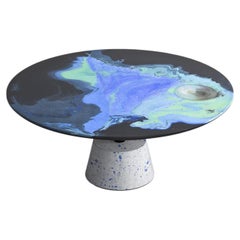 Astraliti Round Cool-Toned Metal Coffee Table #2