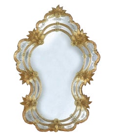 "Astreo" Specchio Veneziano in Vetro di Murano dei Fratelli Tosi