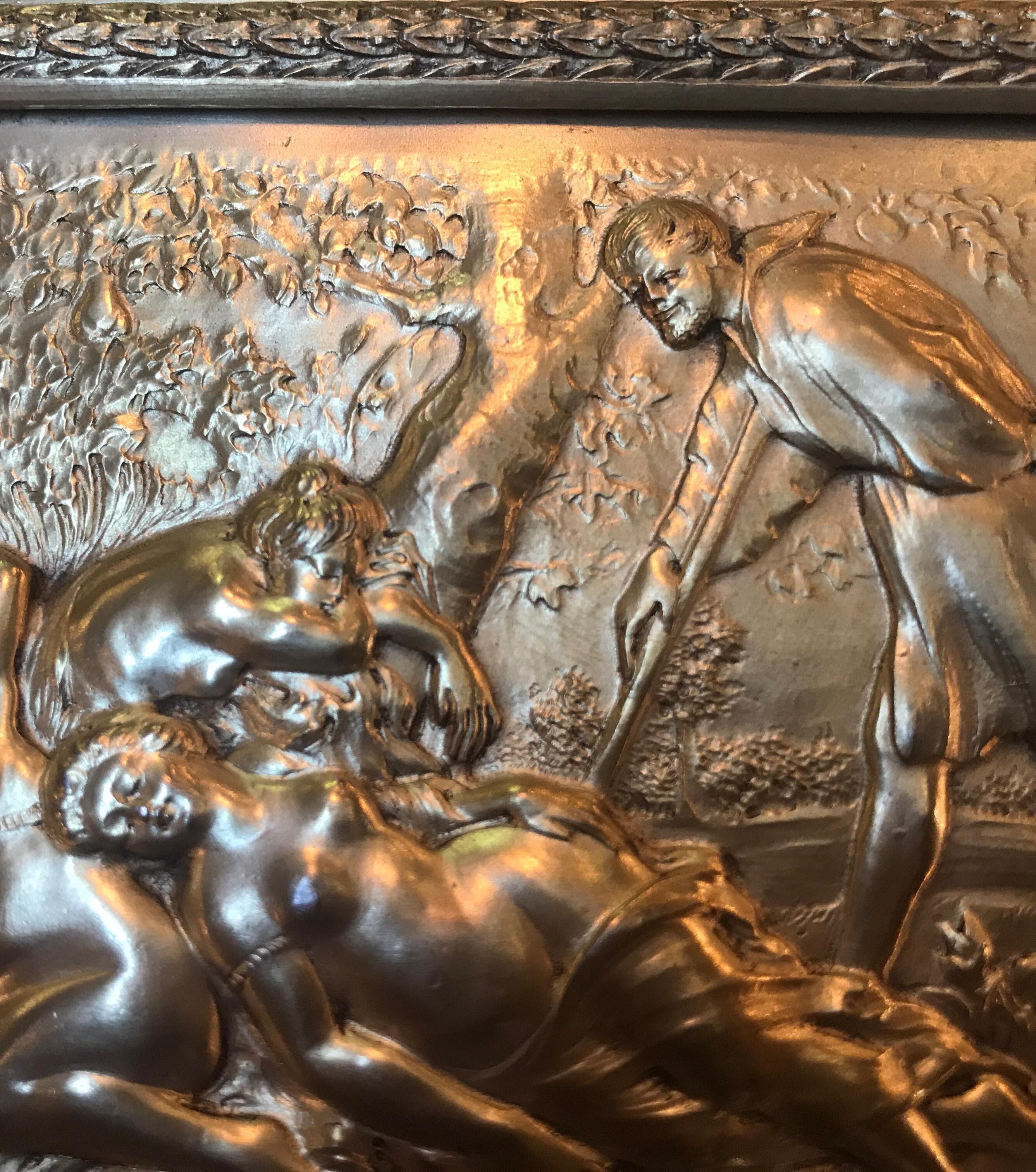 Antique boîte de table autrichienne en bronze doré vers 1900 en vente 4