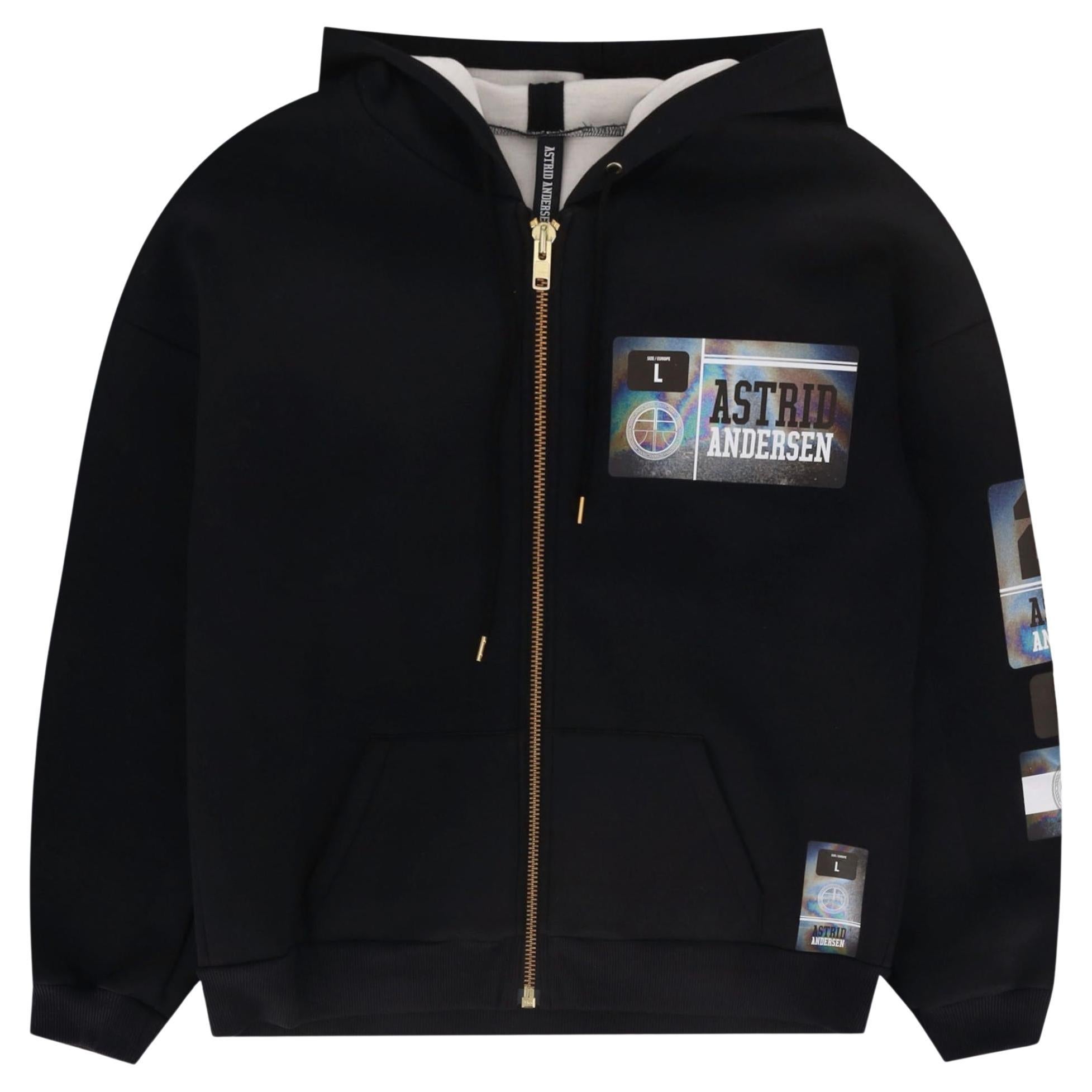 Astrid Andersen - Sweat à capuche avec logo holographique en vente