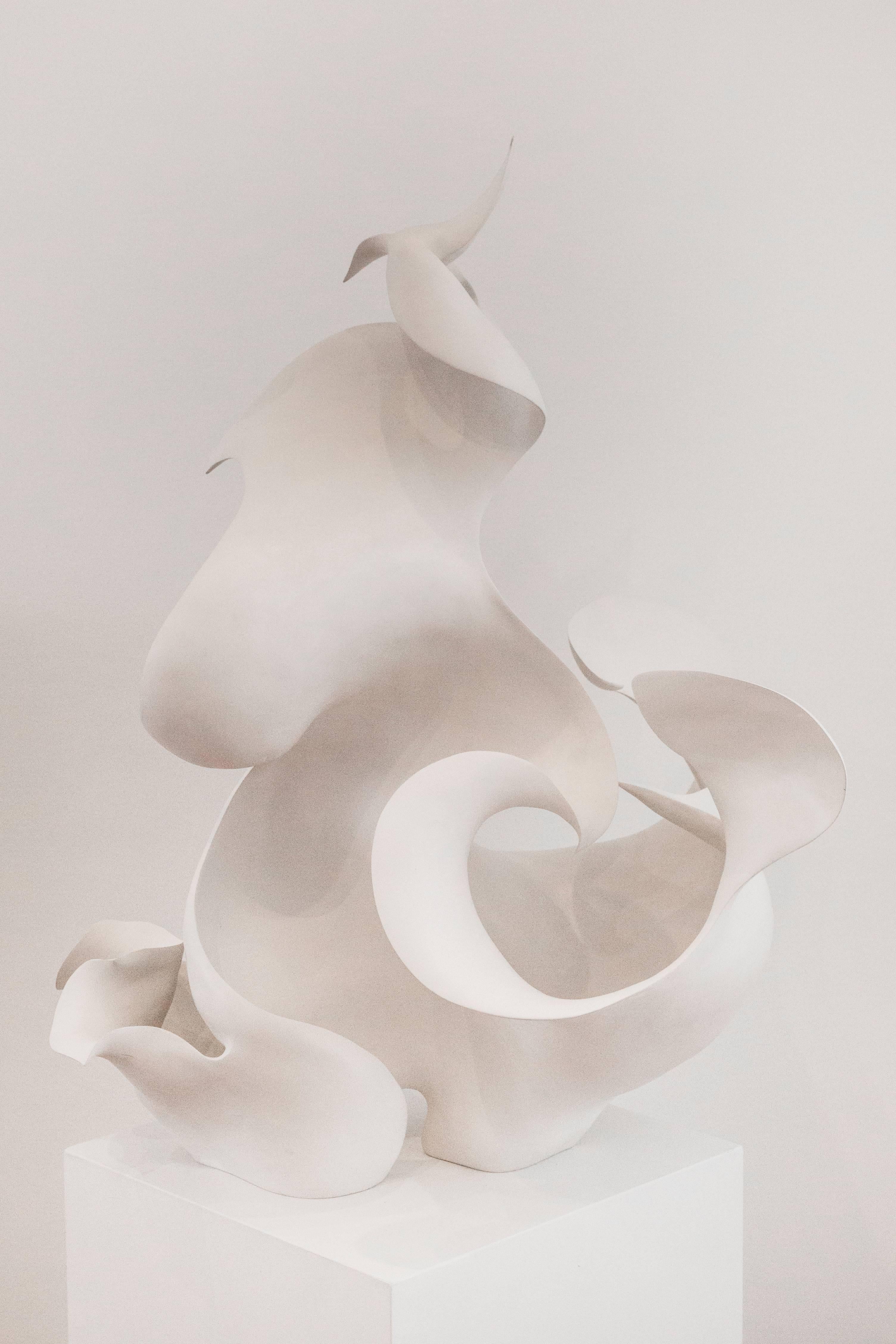 Dendrobium Tobaense - Gray Abstract Sculpture by Astrid Dahl