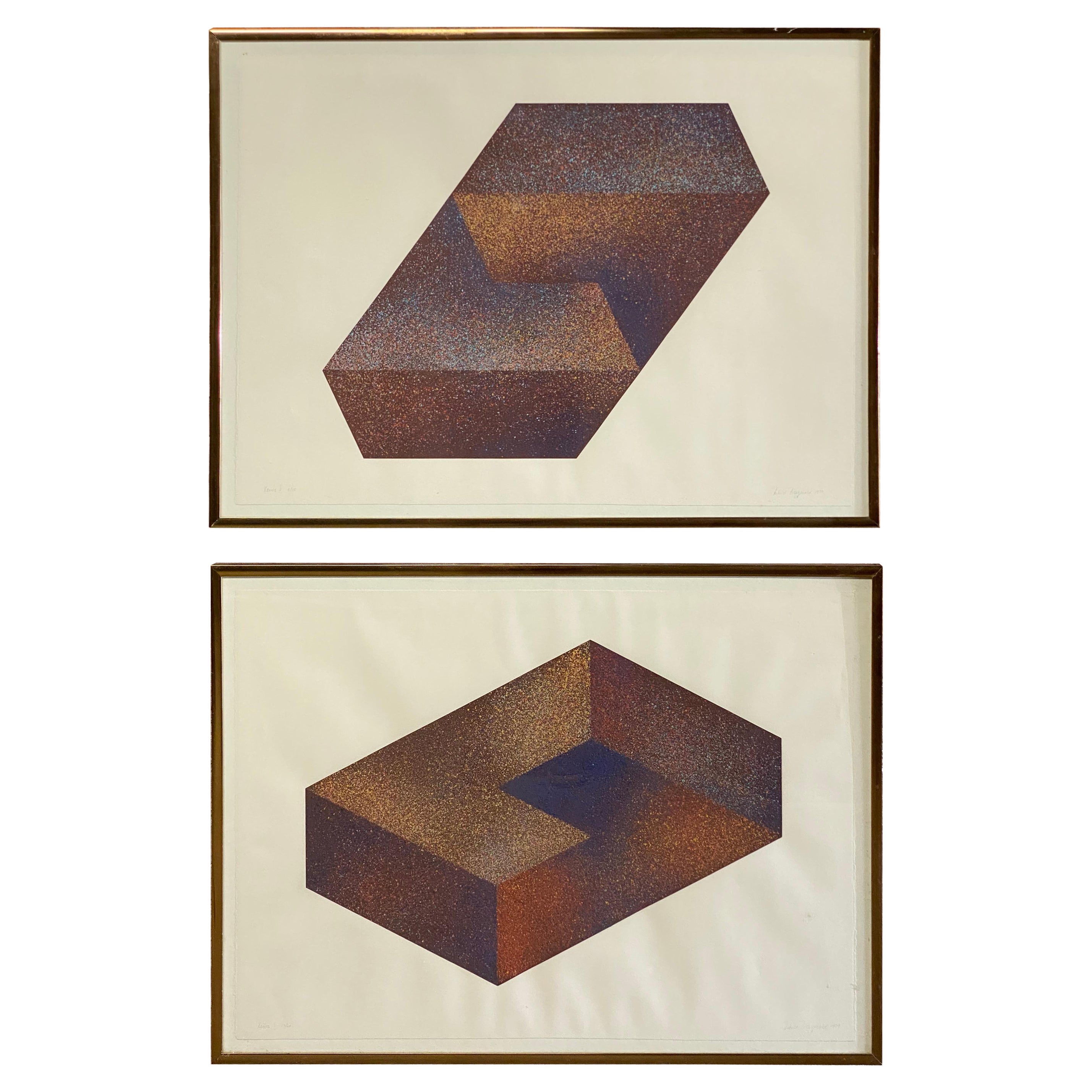 Astrid Fitzgerald Post Modern Xenos I and V Serigraphs