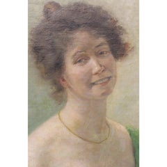 Portrait of Anna Morell Blix Sjöberg by Astrid Kjellberg (1877-1965, Swedish)