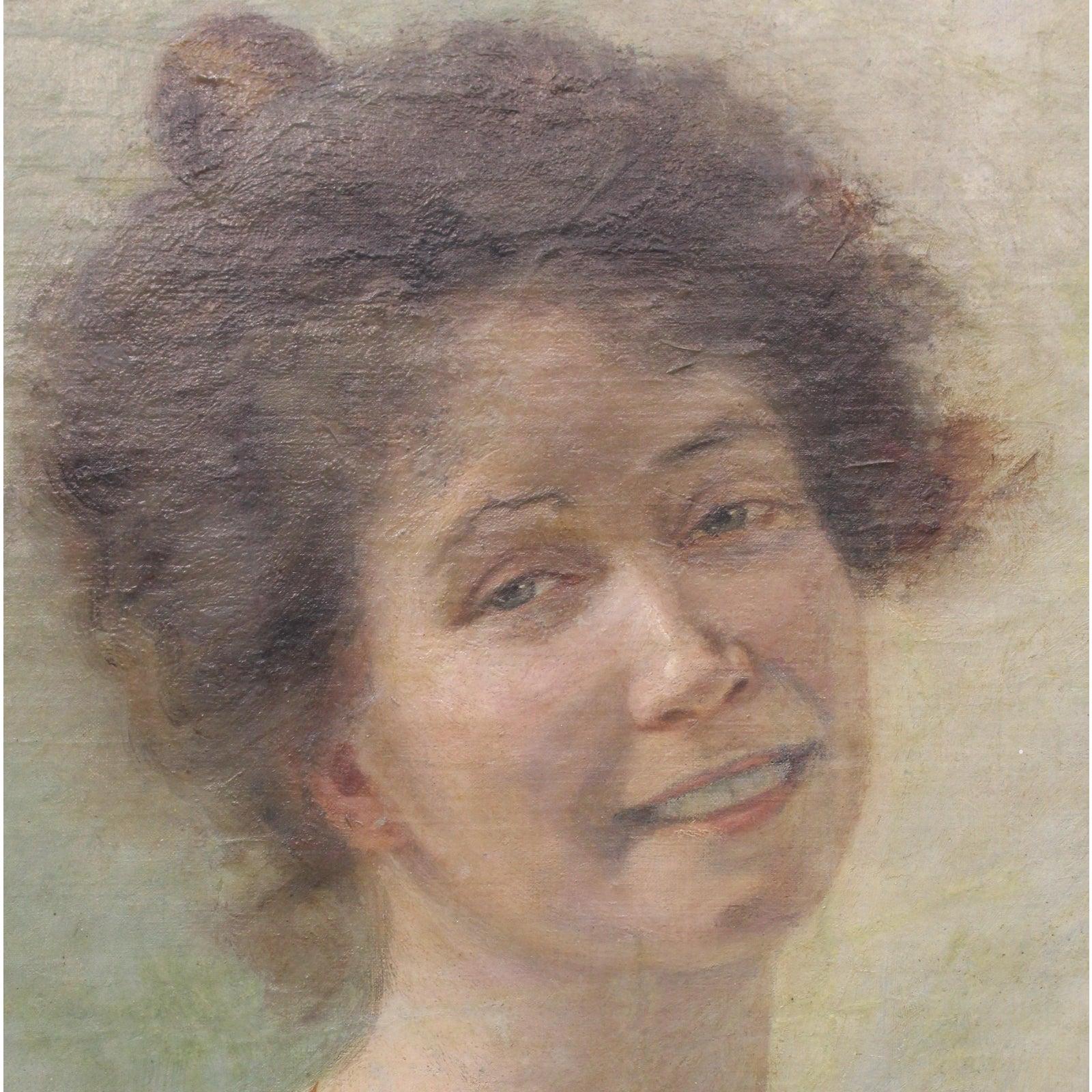 Ritratto di Anna Morell Blix Sjöberg di Astrid Kjellberg (1877-1965, Svezia) - Painting Impressionismo di Astrid Kjellberg-Juel 