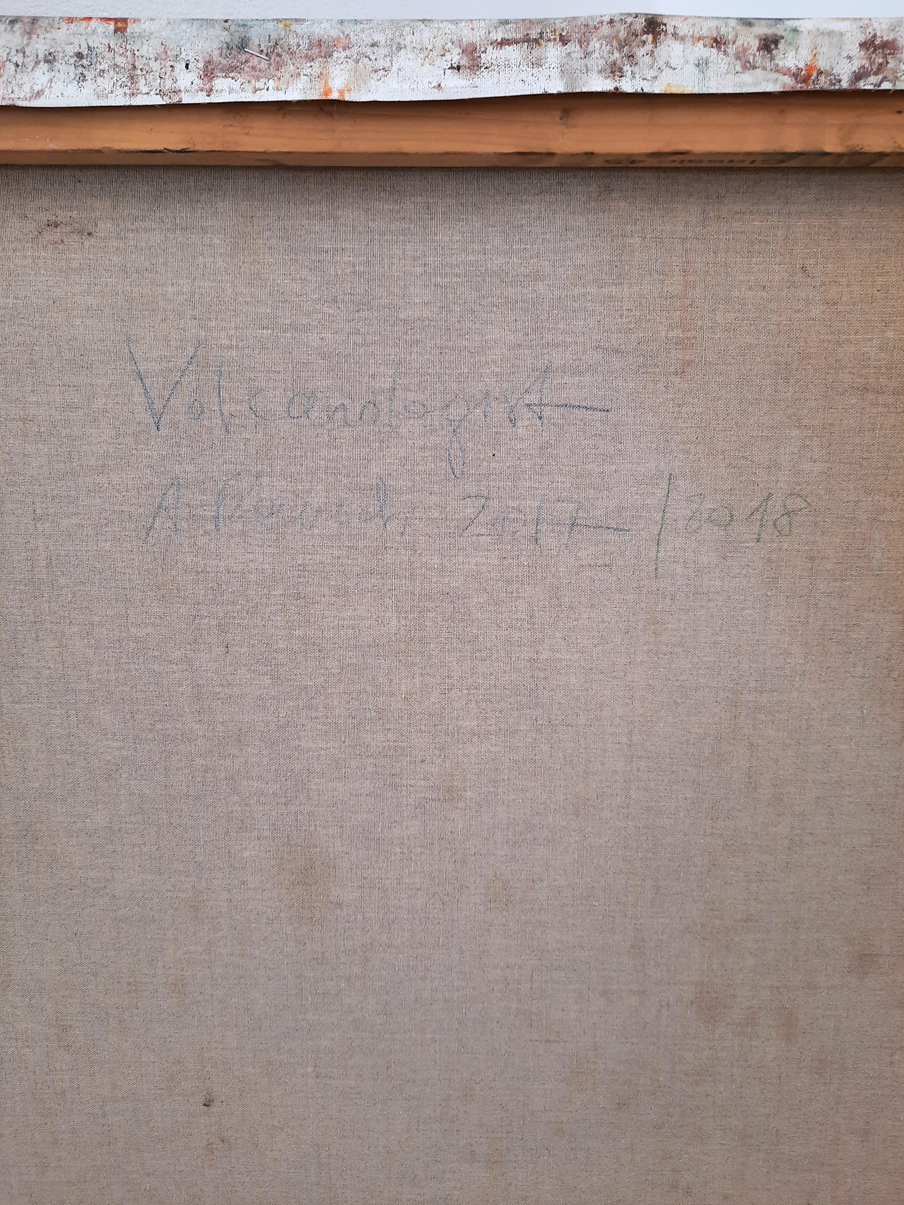 Vulcanologo - Pittura astratta contemporanea del XXI secolo in vendita 6