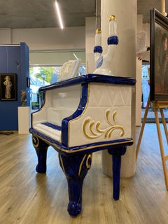 Pianissimo-  21st Century Sculpture, live size, of a porcelain figurine