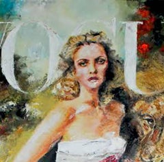 Wearing Living Fur - Vogue Fashion inspired Portrait painting