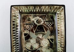 Astrid Tjalk for Kähler, Denmark, Unique Bowl in Glazed Ceramic, 1960s