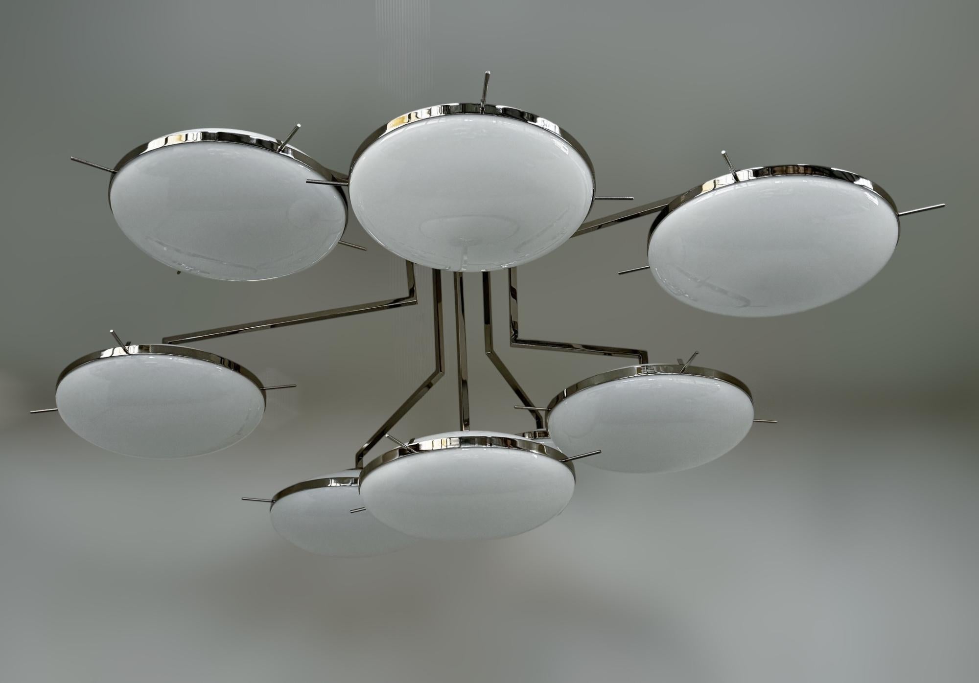 Contemporary Astro Flush Mount by Fabio Ltd For Sale