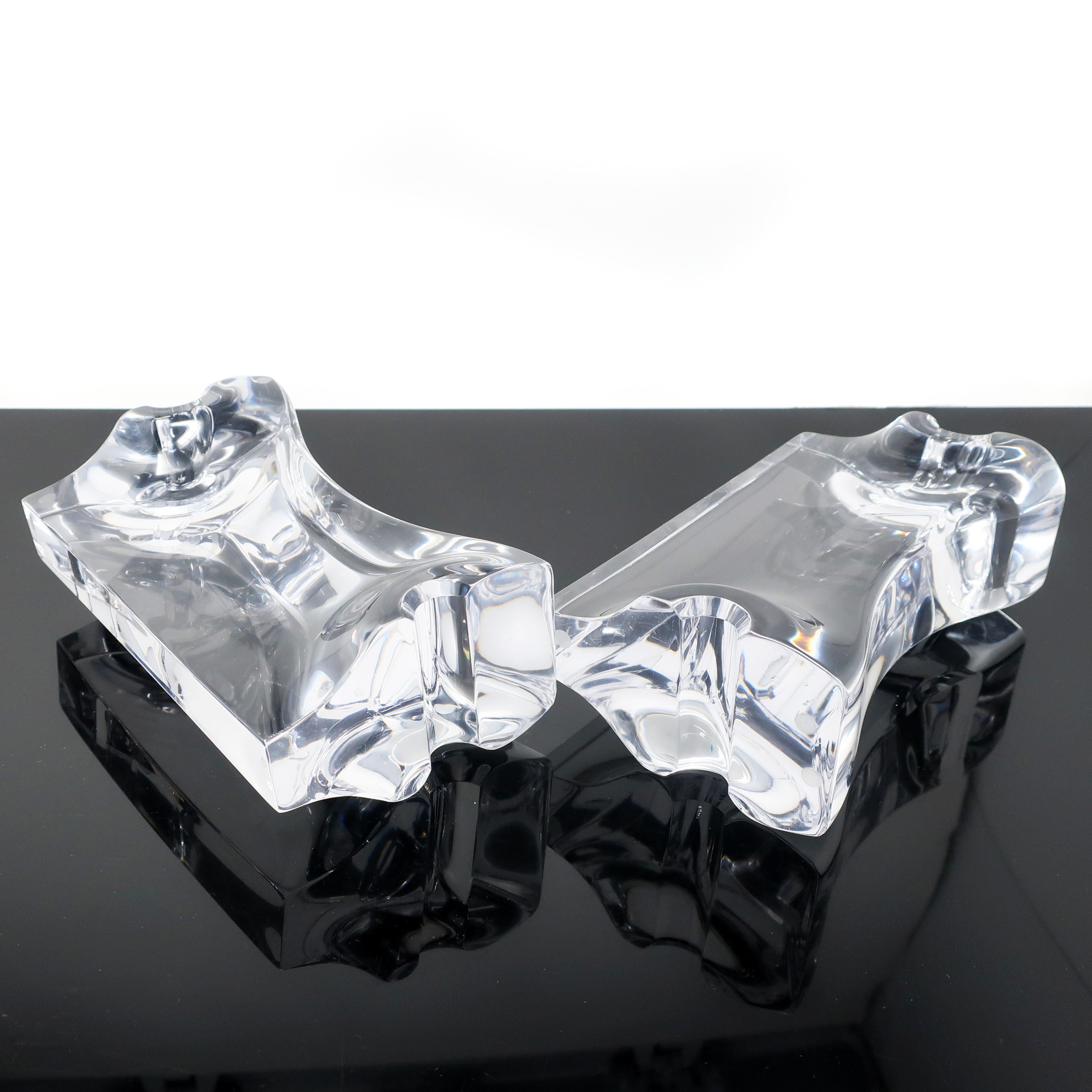 Acrylic Astrolite Lucite Bookends by Ritts Co. of Los Angeles For Sale