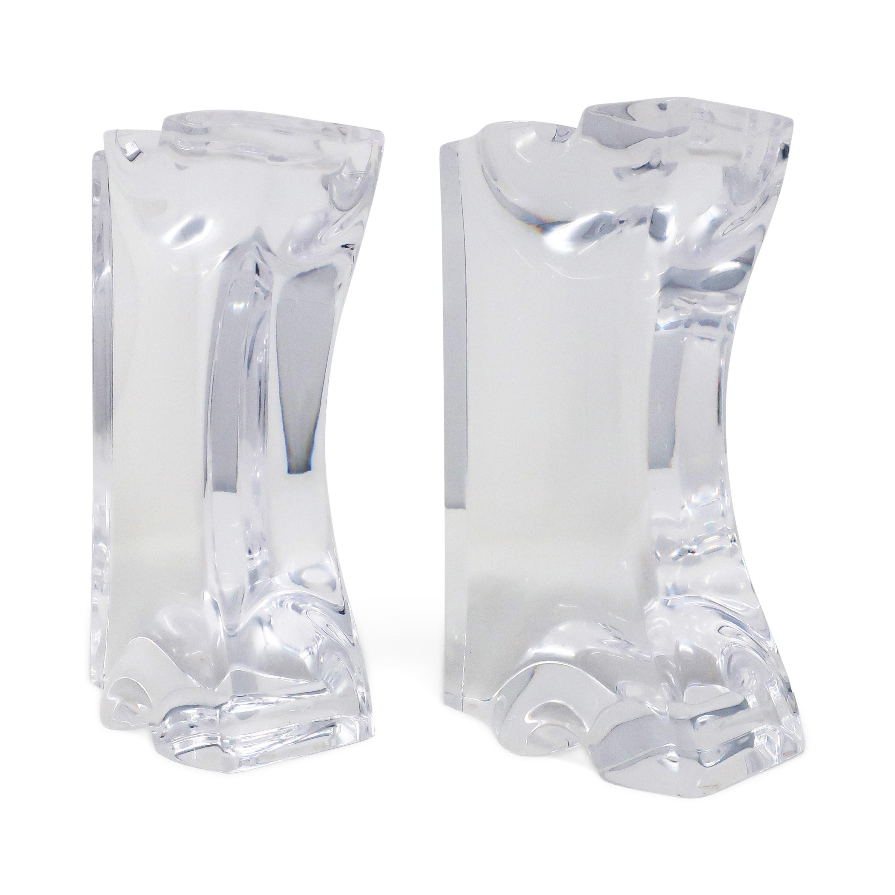 Astrolite Lucite Bookends by Ritts Co. of Los Angeles For Sale 1