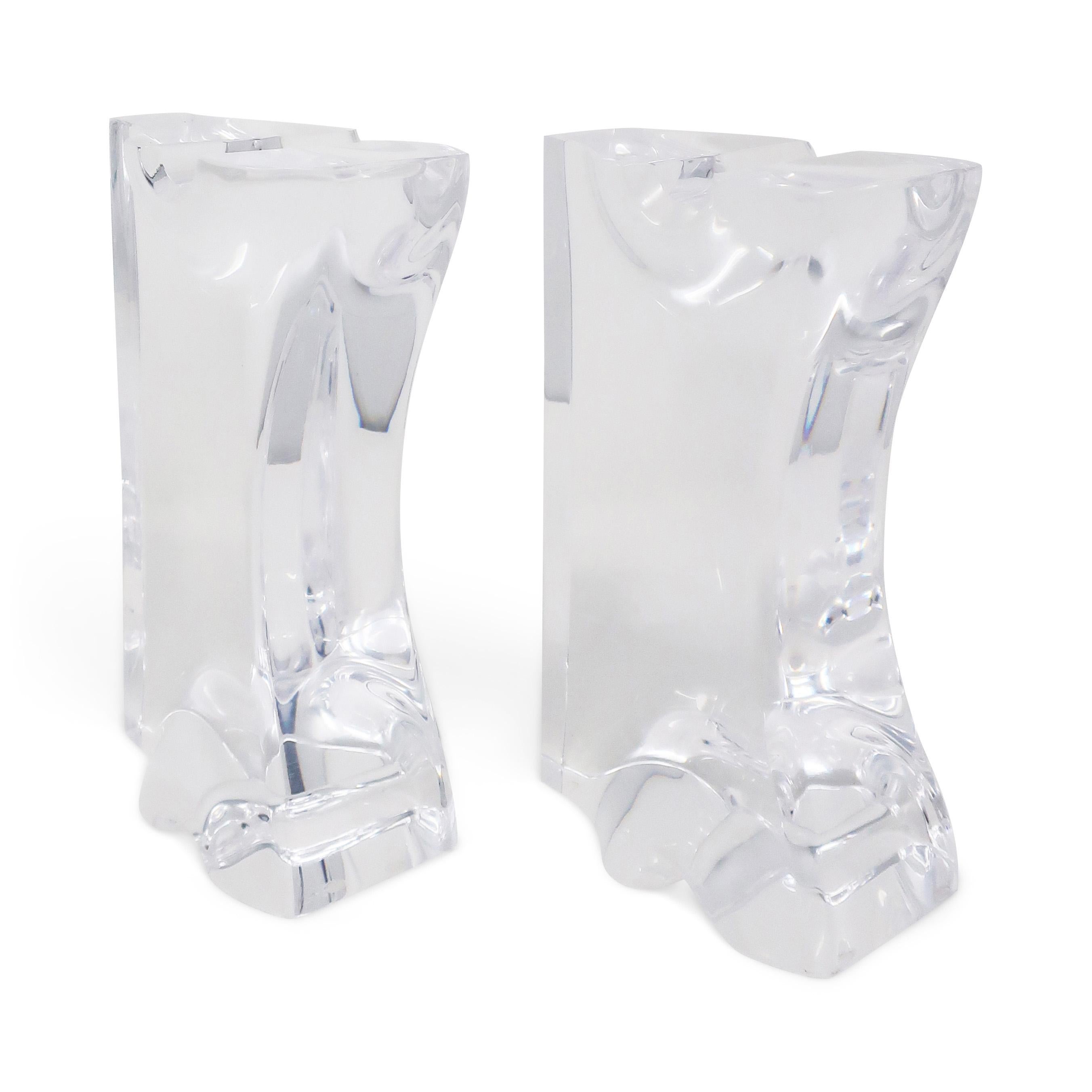 Astrolite Lucite Bookends by Ritts Co. of Los Angeles For Sale 2