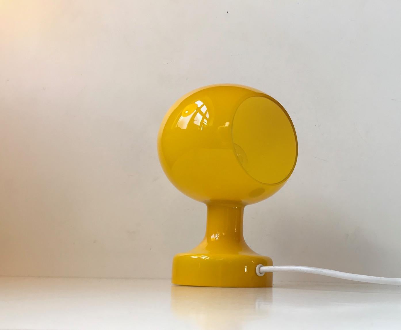 Space Age 'Astronaut' Yellow Glass Wall or Table Light by Michael Bang for Holmegaard