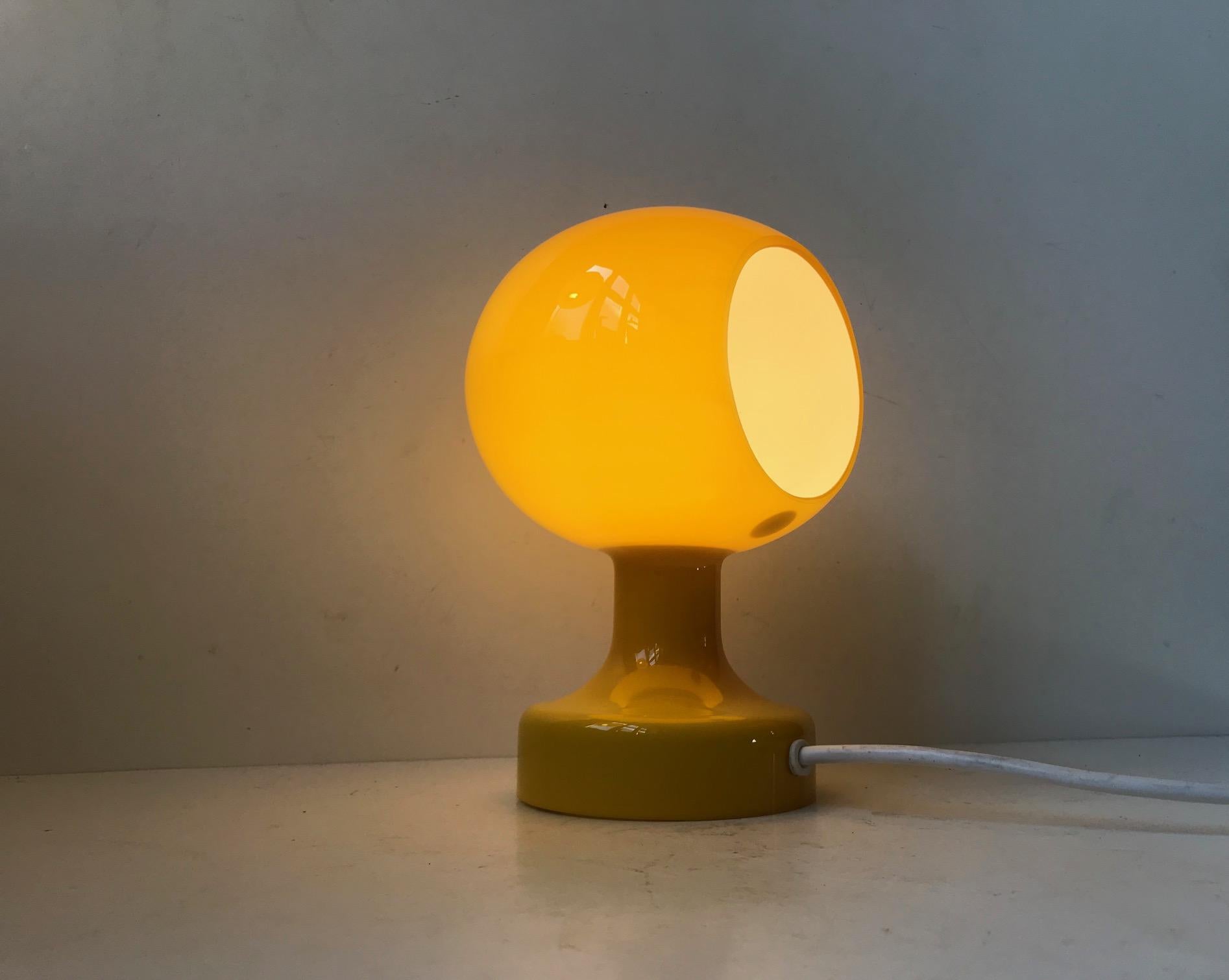 Mid-20th Century 'Astronaut' Yellow Glass Wall or Table Light by Michael Bang for Holmegaard