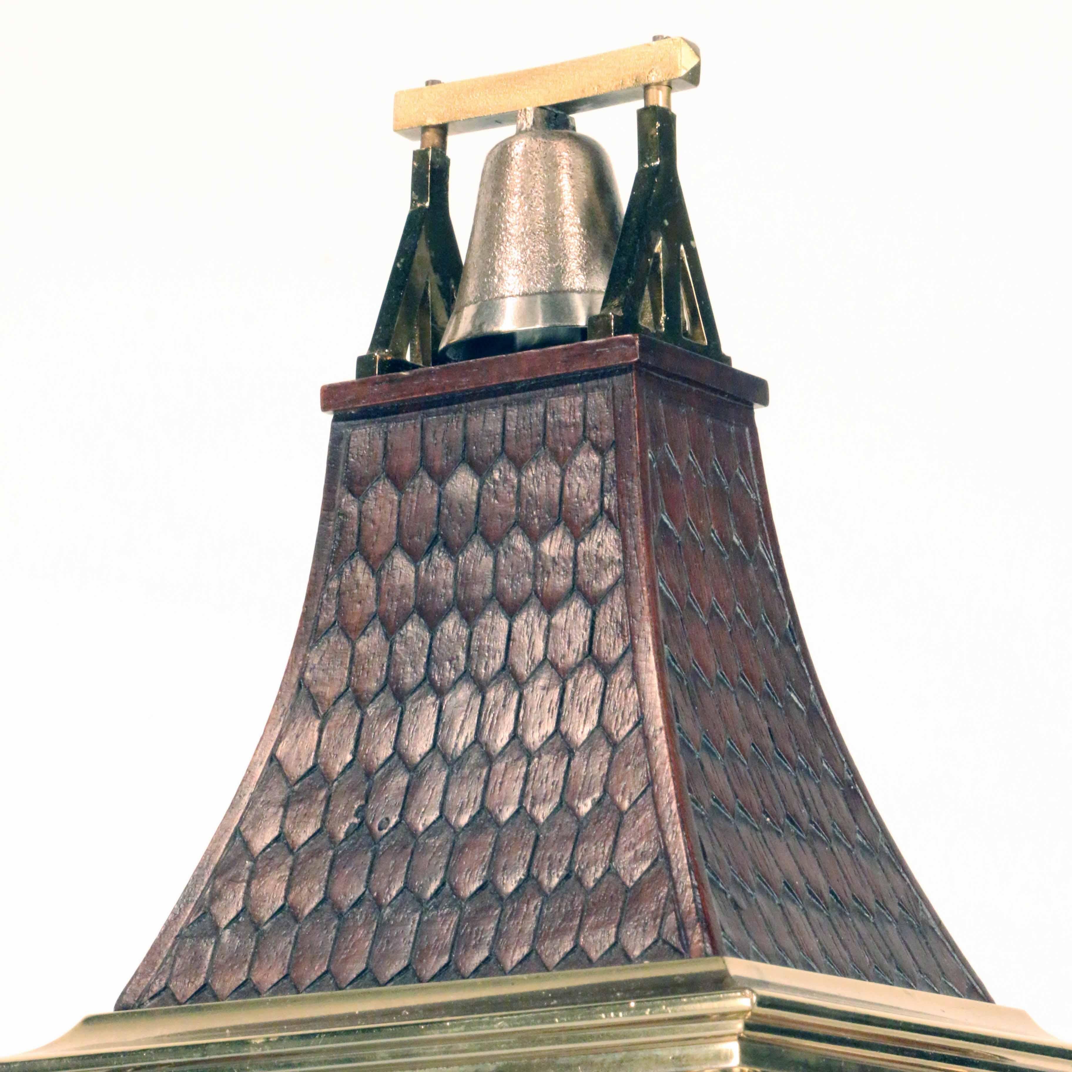 Brass Astronomical Tower Clock by Planchon au Palais Royal