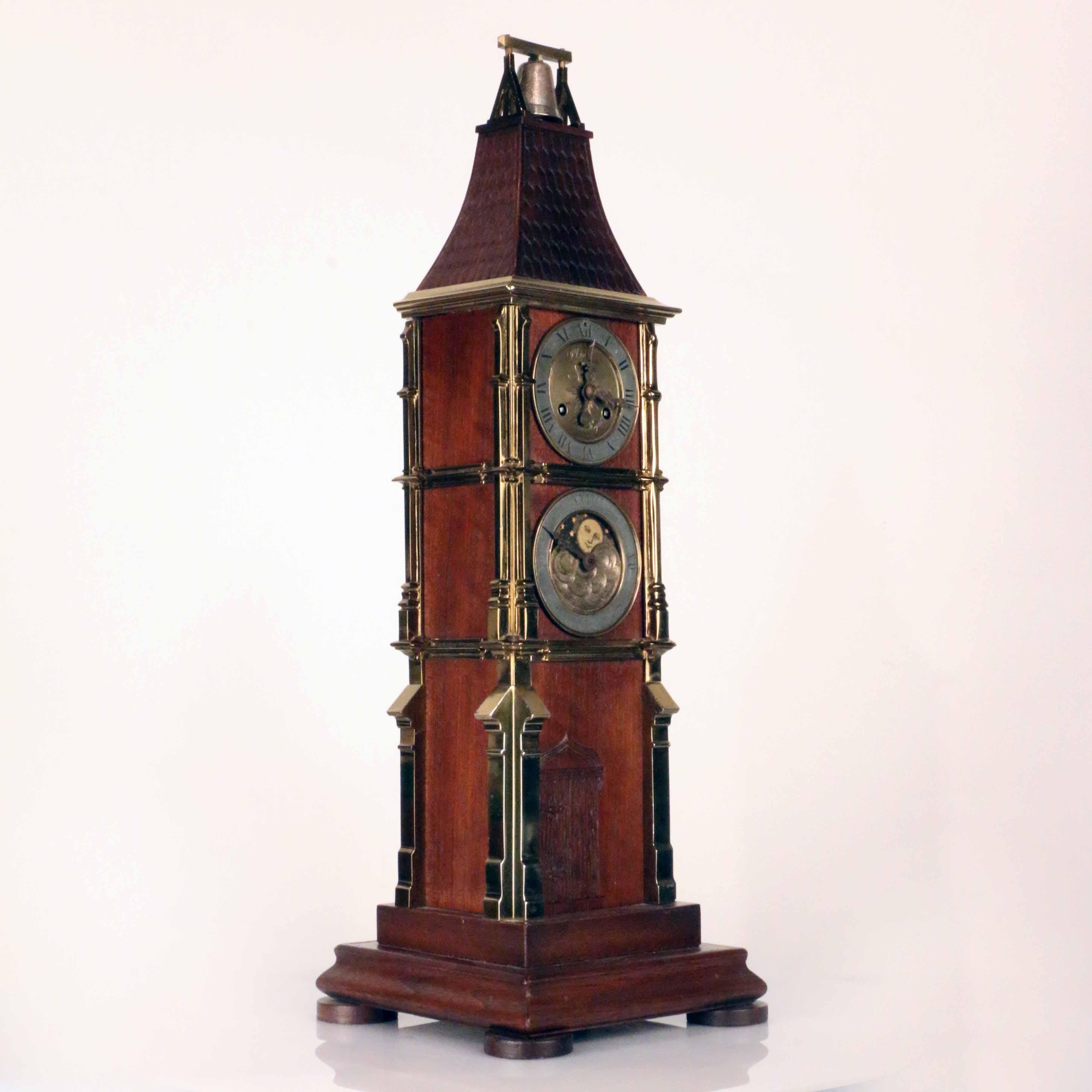 Mathieu Planchon was a Horloger whose clocks were retailed on the celebrated Palais Royal. This particular example is a scale model of the clock at Bourges Cathedral, the oldest Astronomical clock in France.

Signed on the dial and movement, above