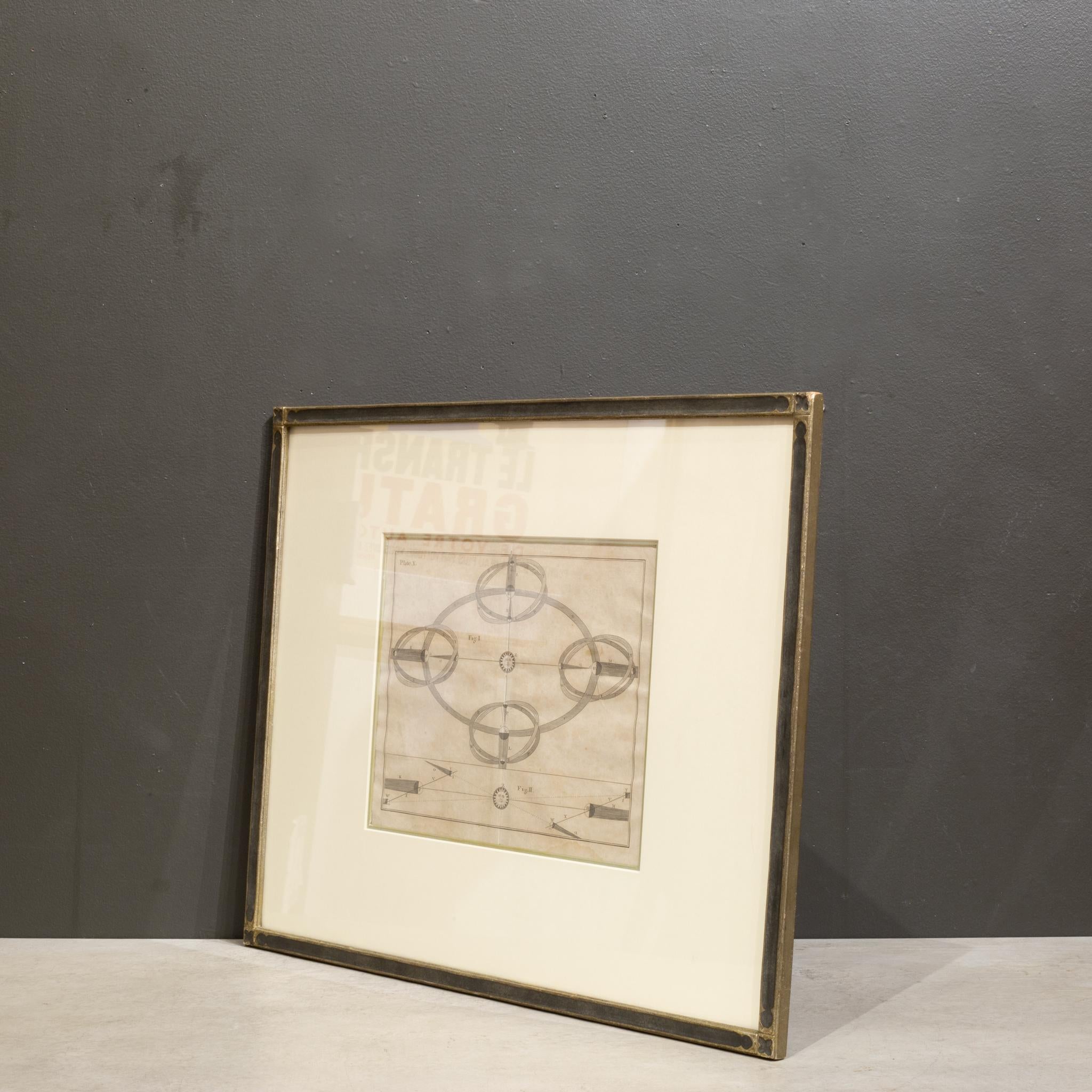 Astronomy Prints Framed in a White Gold Frames en venta 3