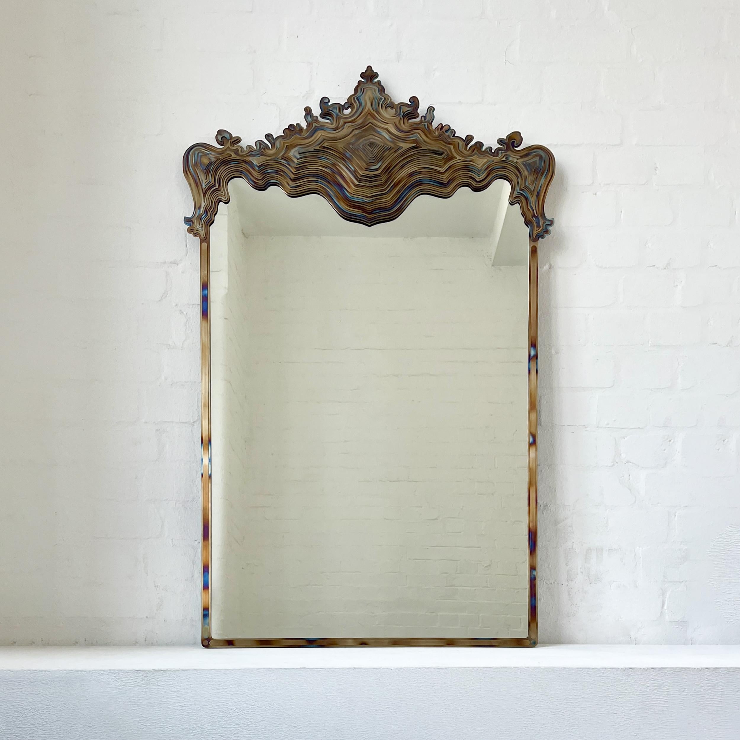 Asturias™ special edition mirror with a stunning tempered stainless steel frame.  Handcrafted & designed in London, UK. Shipped worldwide.

Introducing the latest stunning creation by mirror designer JL Alguacil.
Always drawing inspiration from
