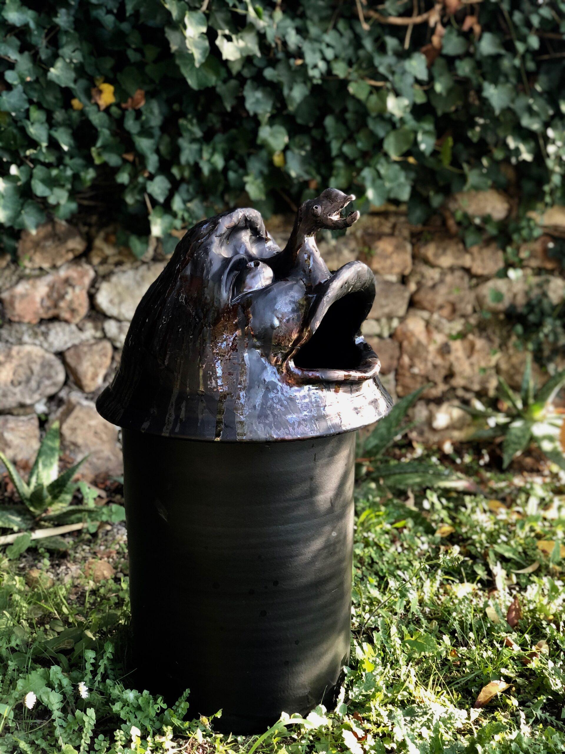 Aesthetic Movement Asu Waste Sculptural Bin & Container, VGO Associates For Sale