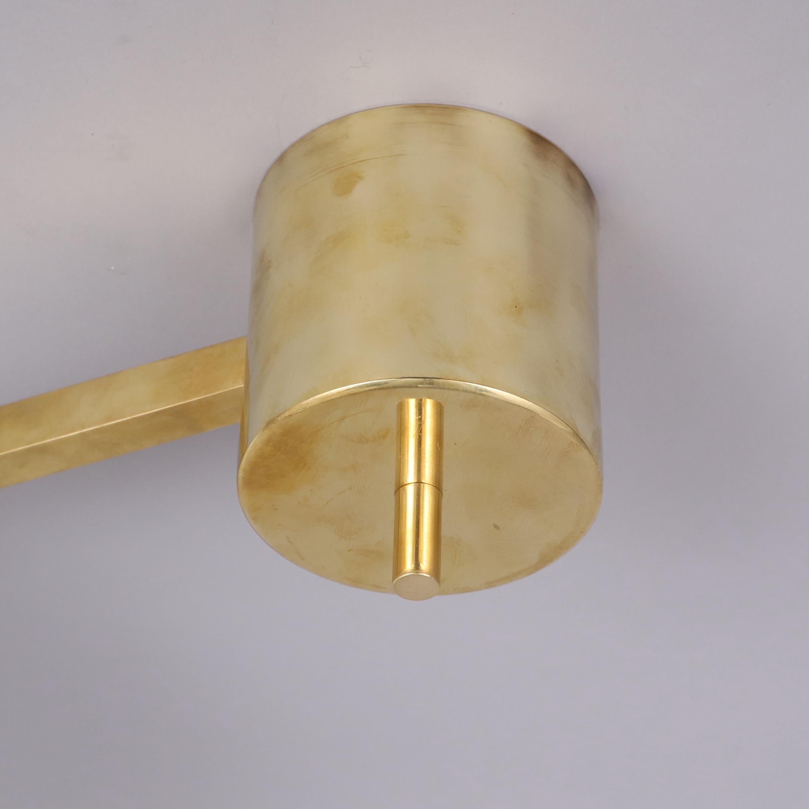 Mid-Century Modern Asymmetric Ceiling Light in the Style of Angelo Lelli Made in Italy 1990s/2000s For Sale