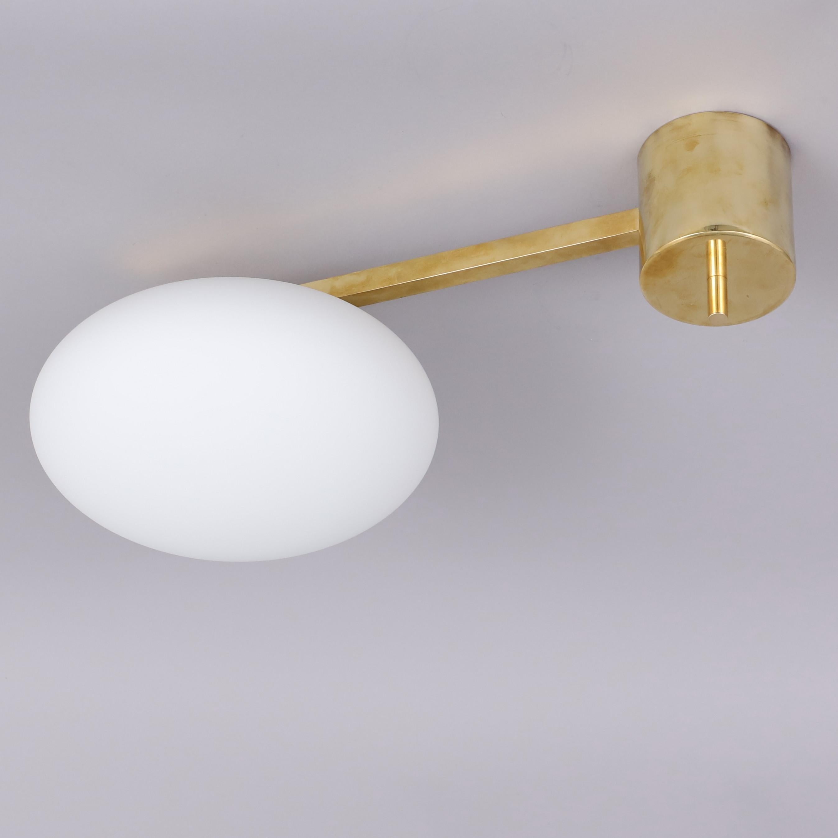 20th Century Asymmetric Ceiling Light in the Style of Angelo Lelli Made in Italy 1990s/2000s For Sale