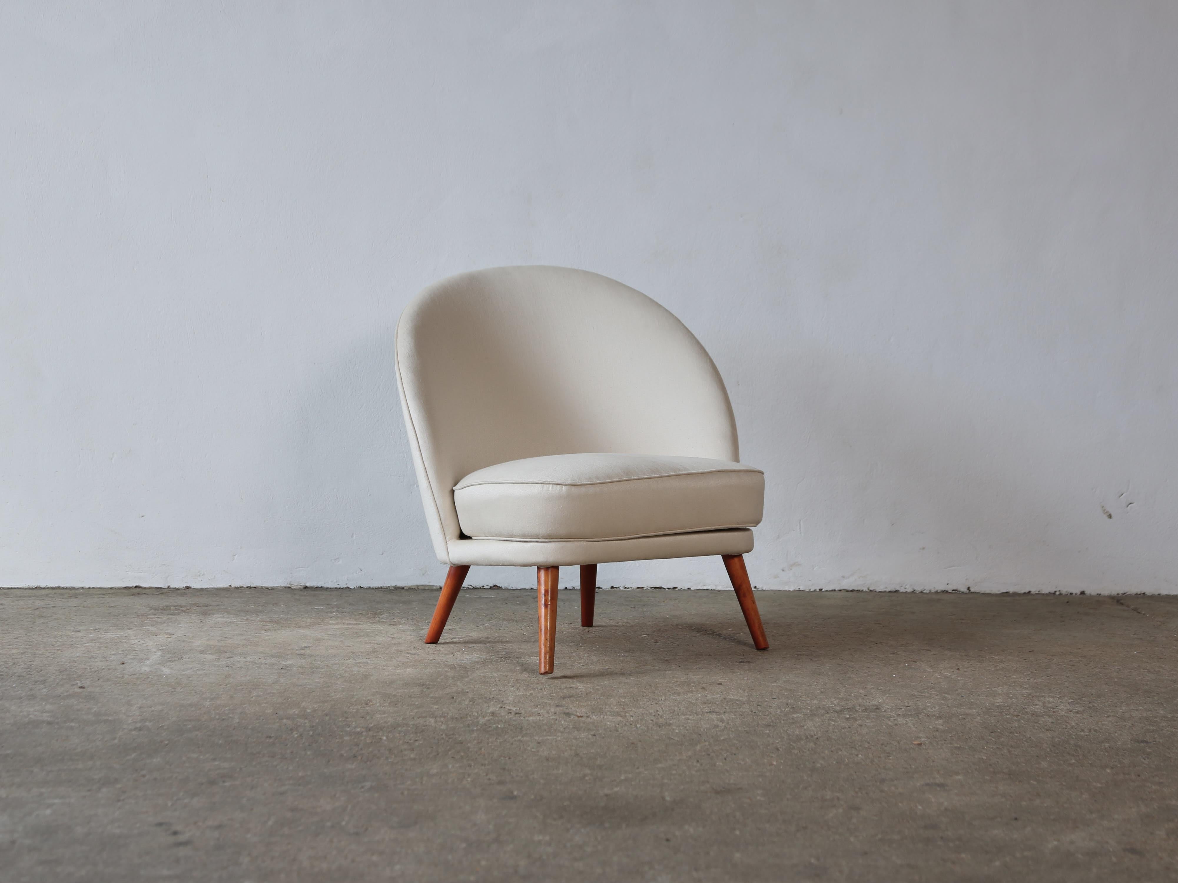 Asymmetric Chair Attributed to Arne Norell, Sweden, 1950s For Sale 3