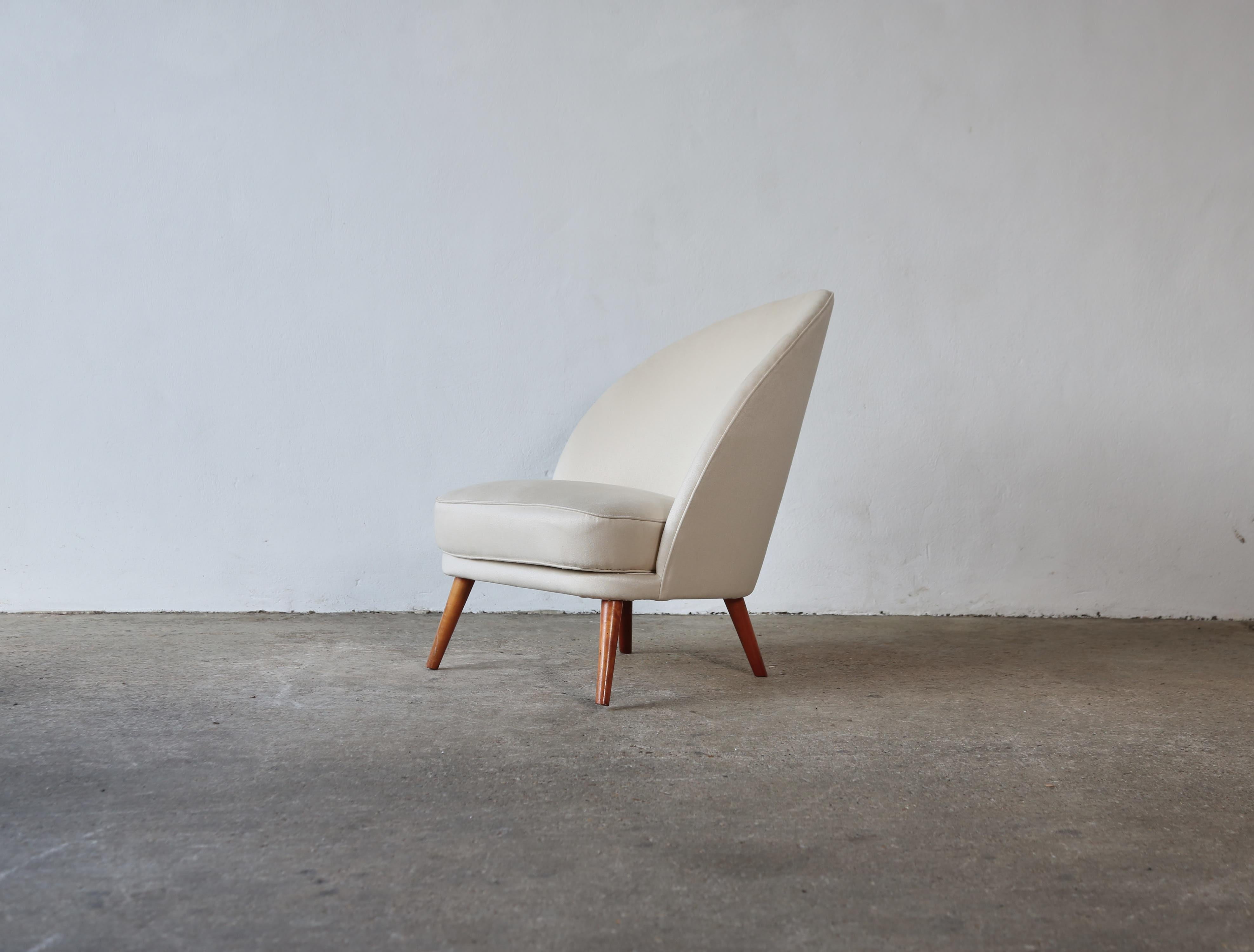 20th Century Asymmetric Chair Attributed to Arne Norell, Sweden, 1950s For Sale