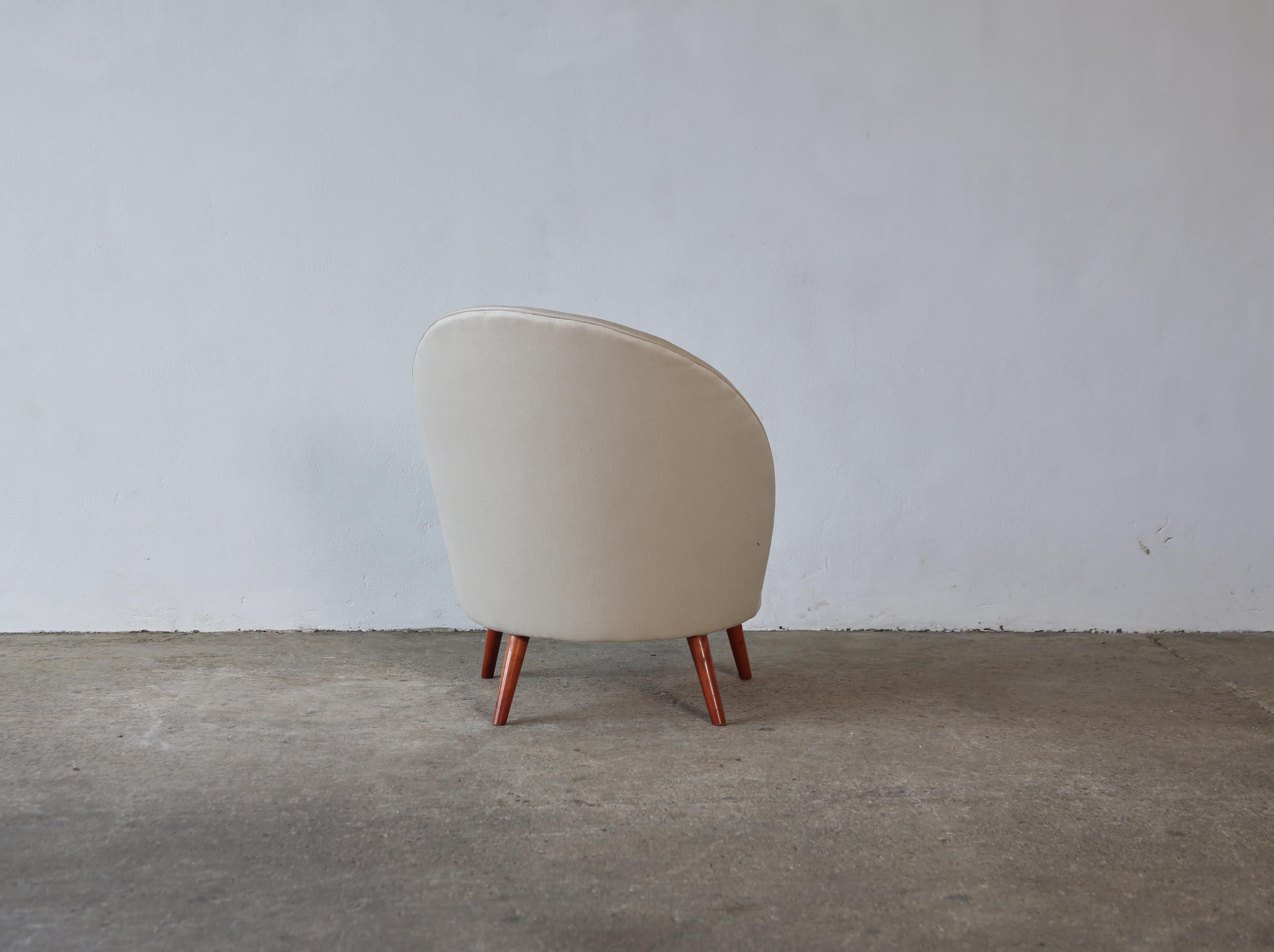 Asymmetric Chair Attributed to Arne Norell, Sweden, 1950s For Sale 1