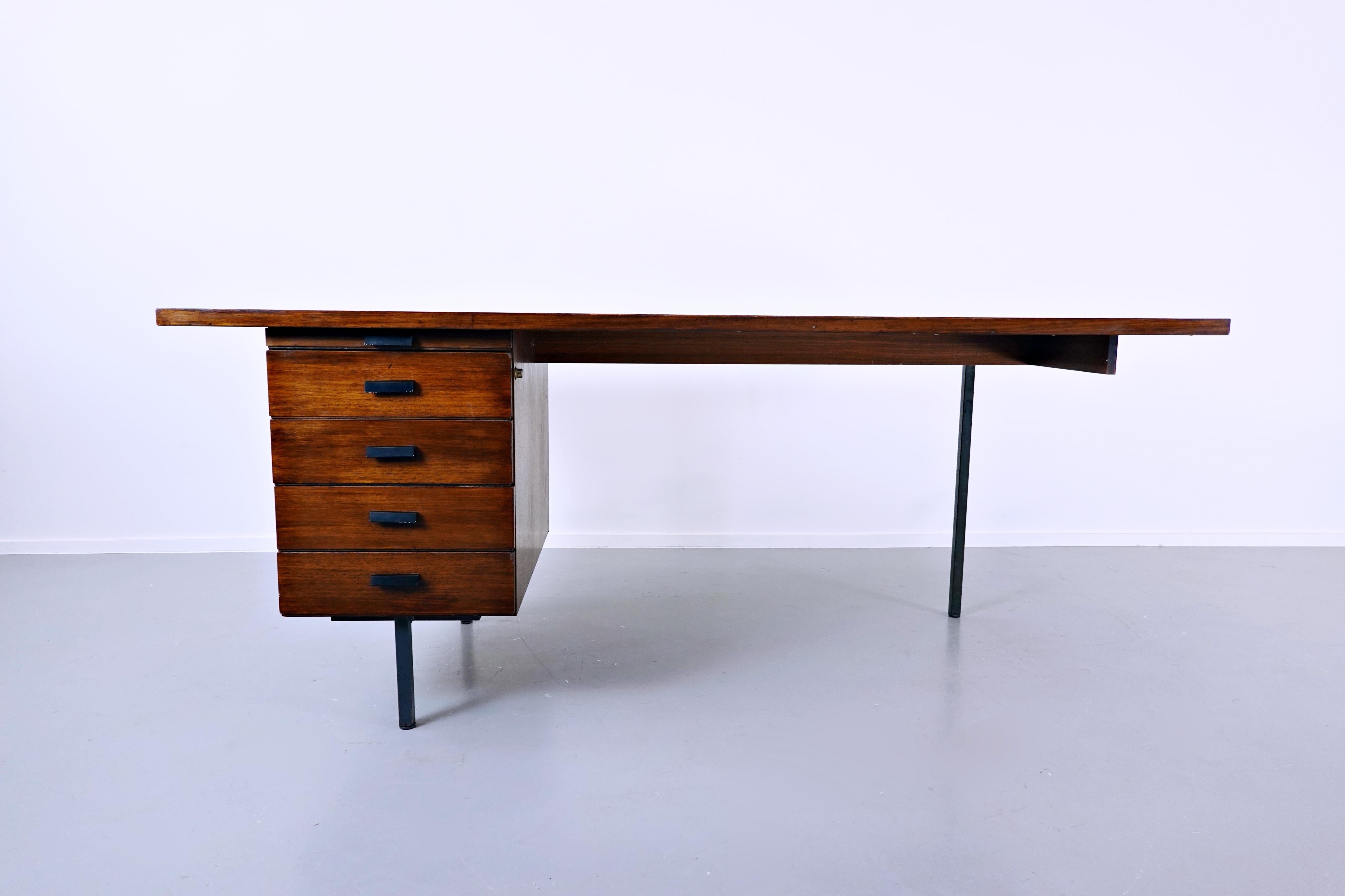 Asymmetric desk, teak, 1960s.
    