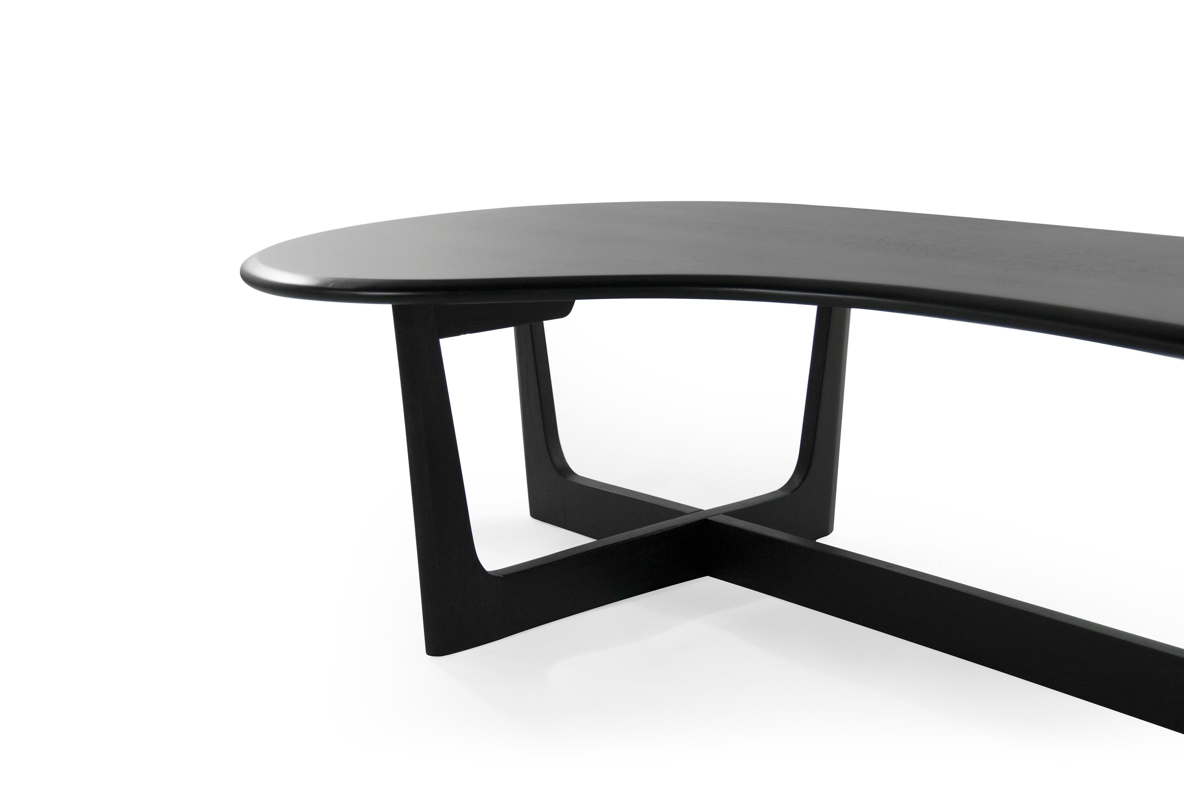 Asymmetric Mid-Century Modern Walnut Coffee Table 4