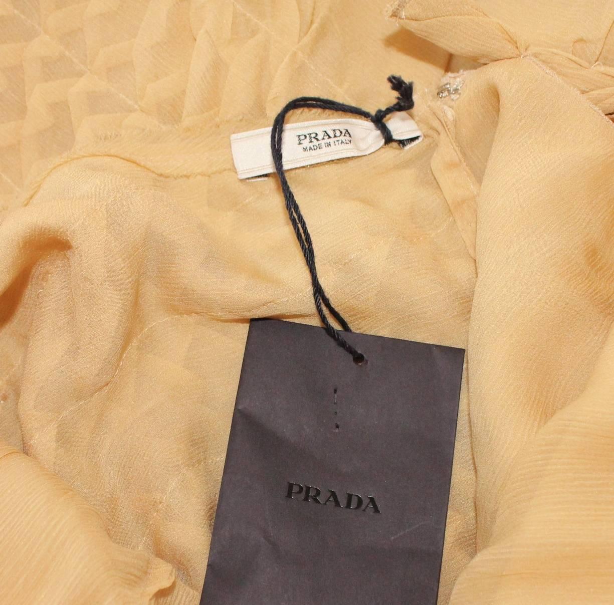 Asymmetric Prada 3D Draped Chiffon Silk Fairy Dress 2