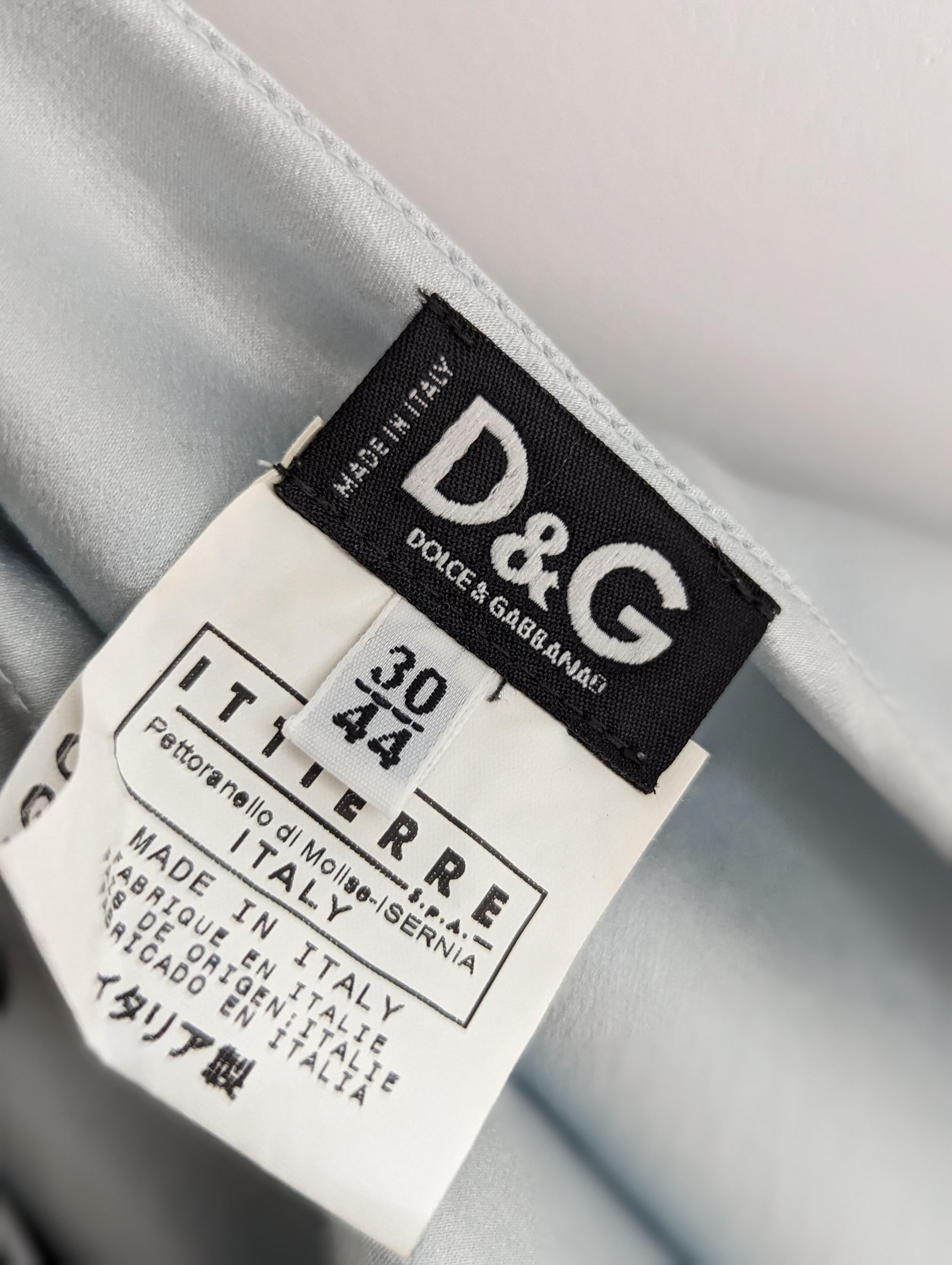 Asymmetric Silk Light Blue D&G Dolce & Gabbana Dress 10
