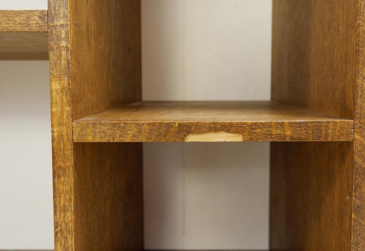 Asymmetric Wooden Shelf In Good Condition In Brussels, BE