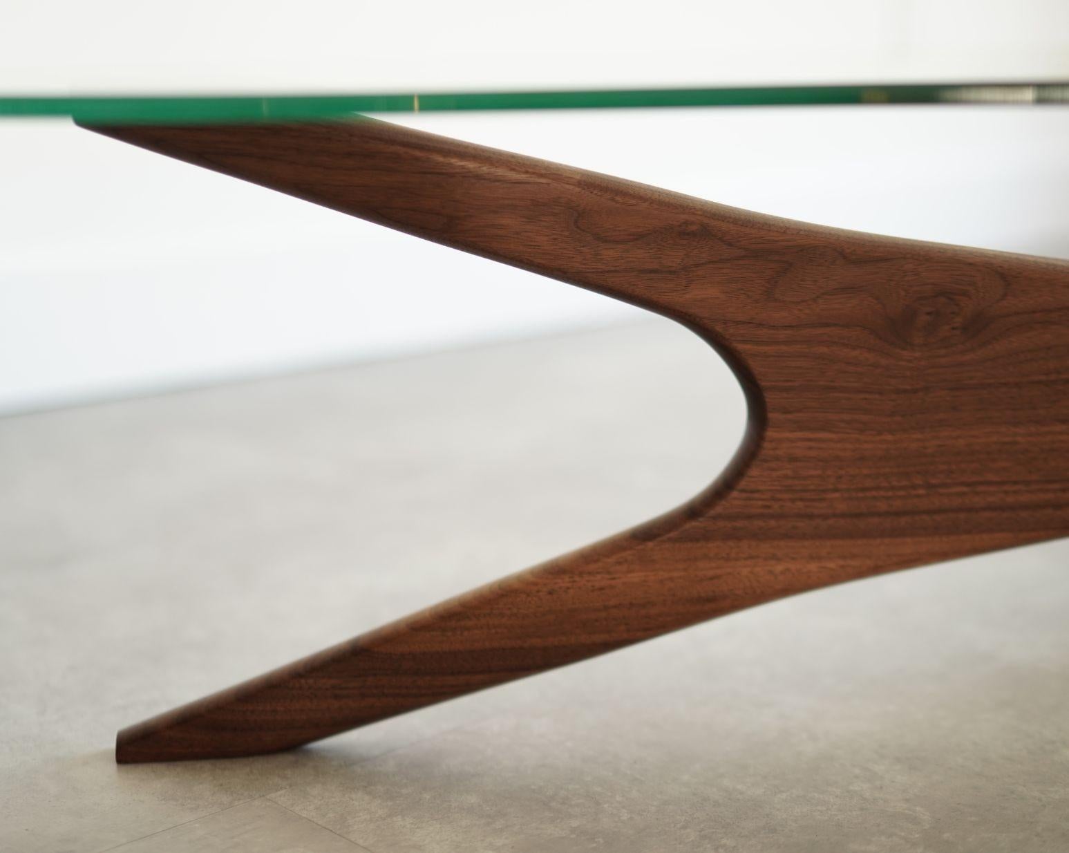 20th Century Asymmetrical Adrian Pearsall for Craft Associates Walnut Coffee Table, C. 1950s For Sale