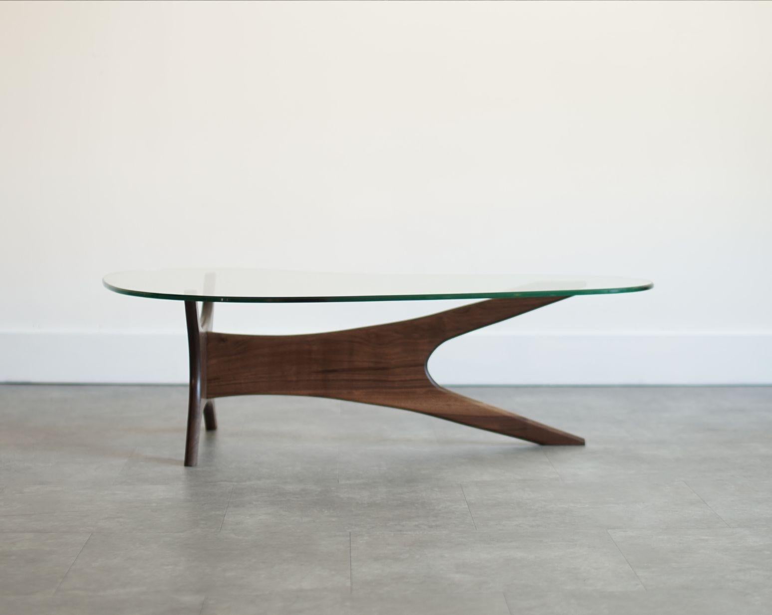 Asymmetrical Adrian Pearsall for Craft Associates Walnut Coffee Table, C. 1950s For Sale 2