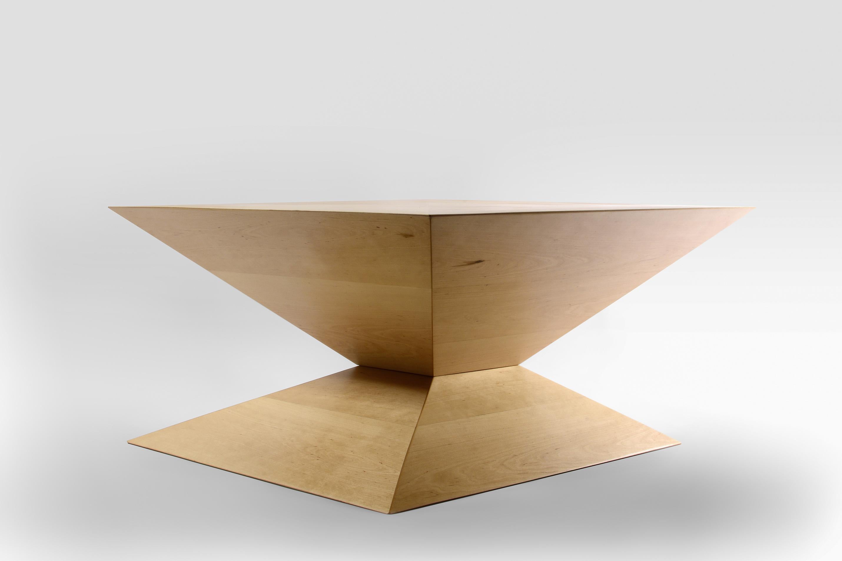 Woodwork Modern Alder Coffee Table, handcrafted in Poland For Sale