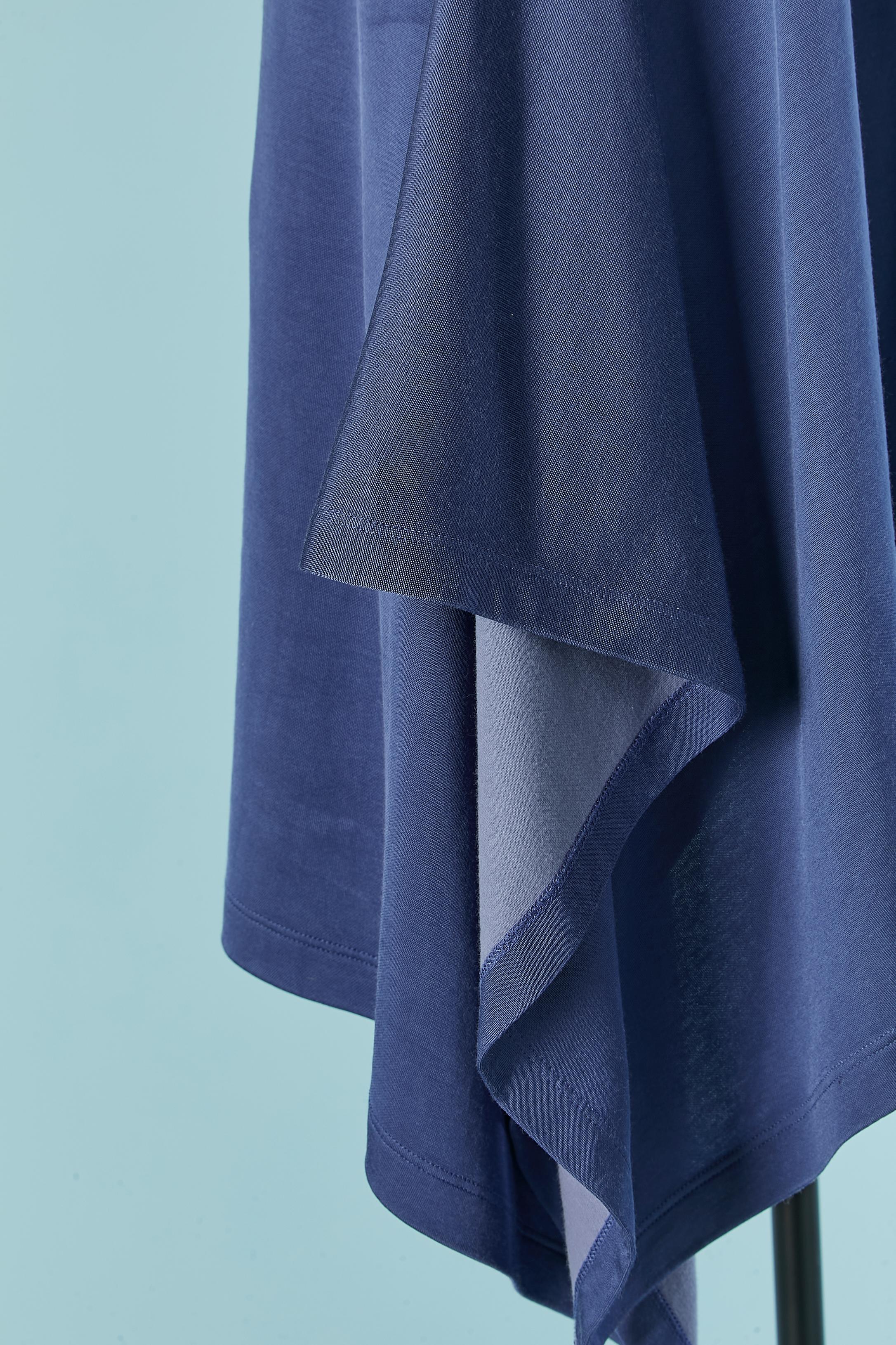 Blue Asymmetrical blue jersey dress  MM6 Maison MARGIELA New For Sale