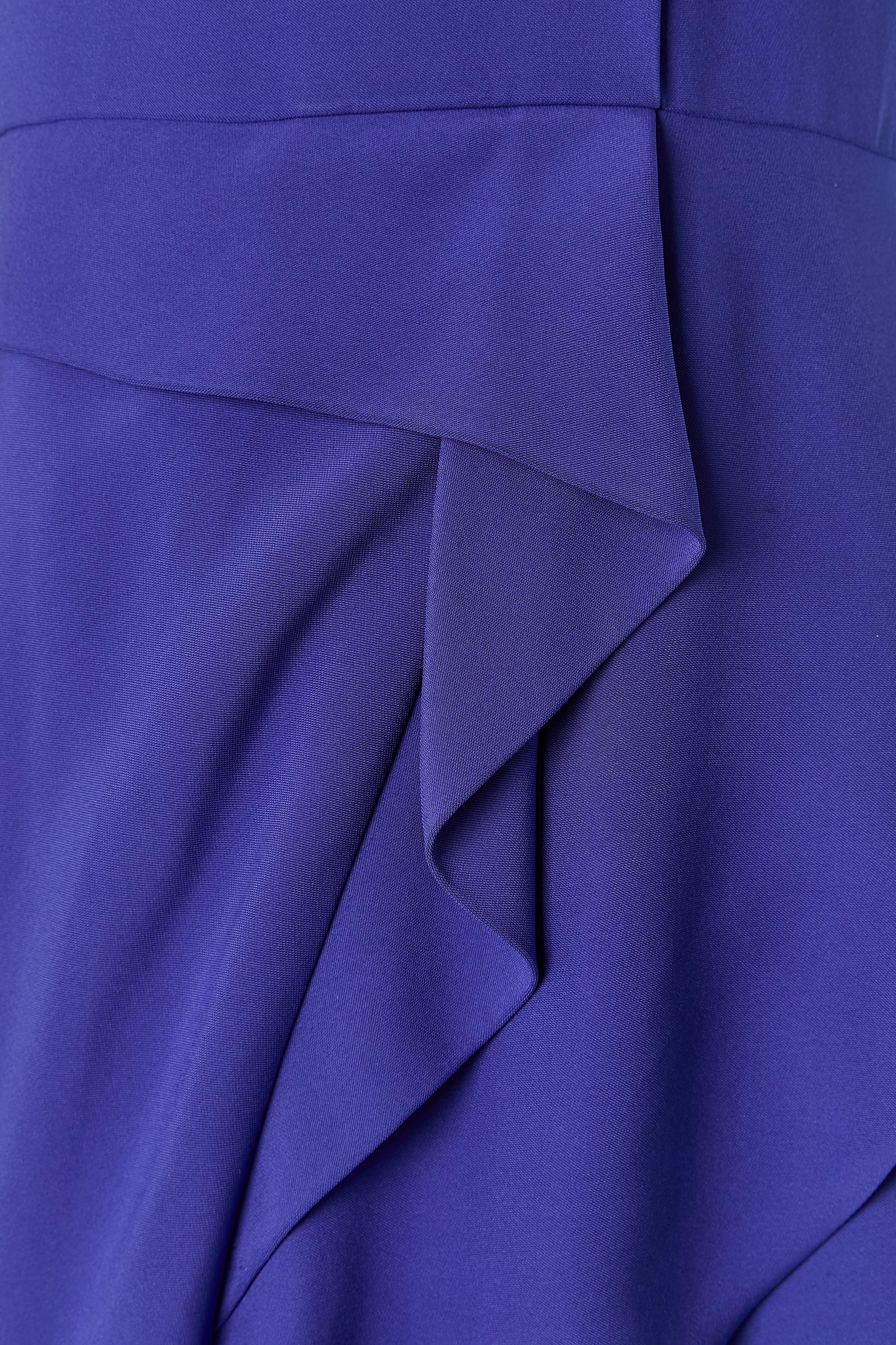Vestido de noche con corpiño asimétrico J Mendel Púrpura en venta
