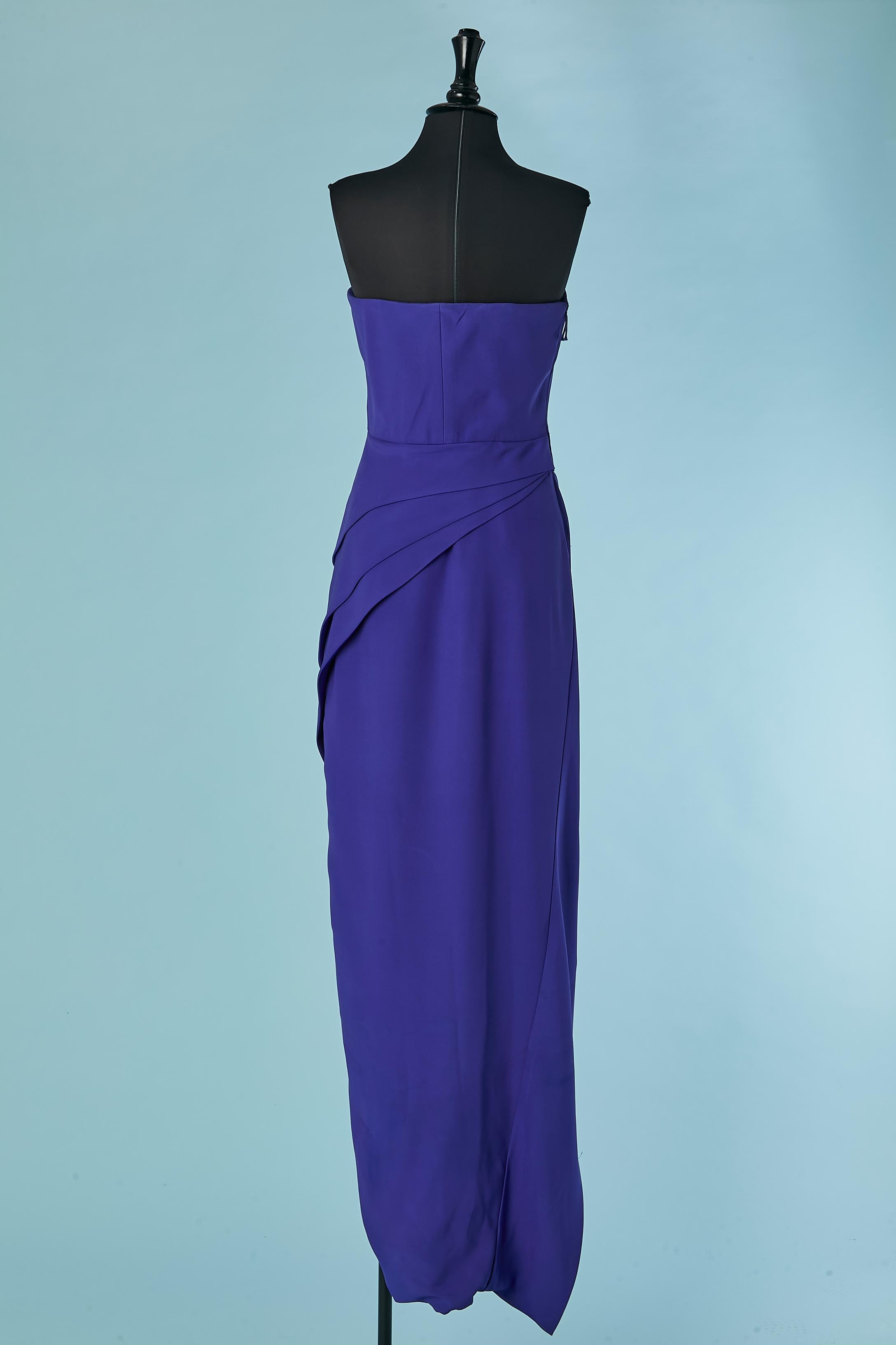 Vestido de noche con corpiño asimétrico J Mendel en venta 1