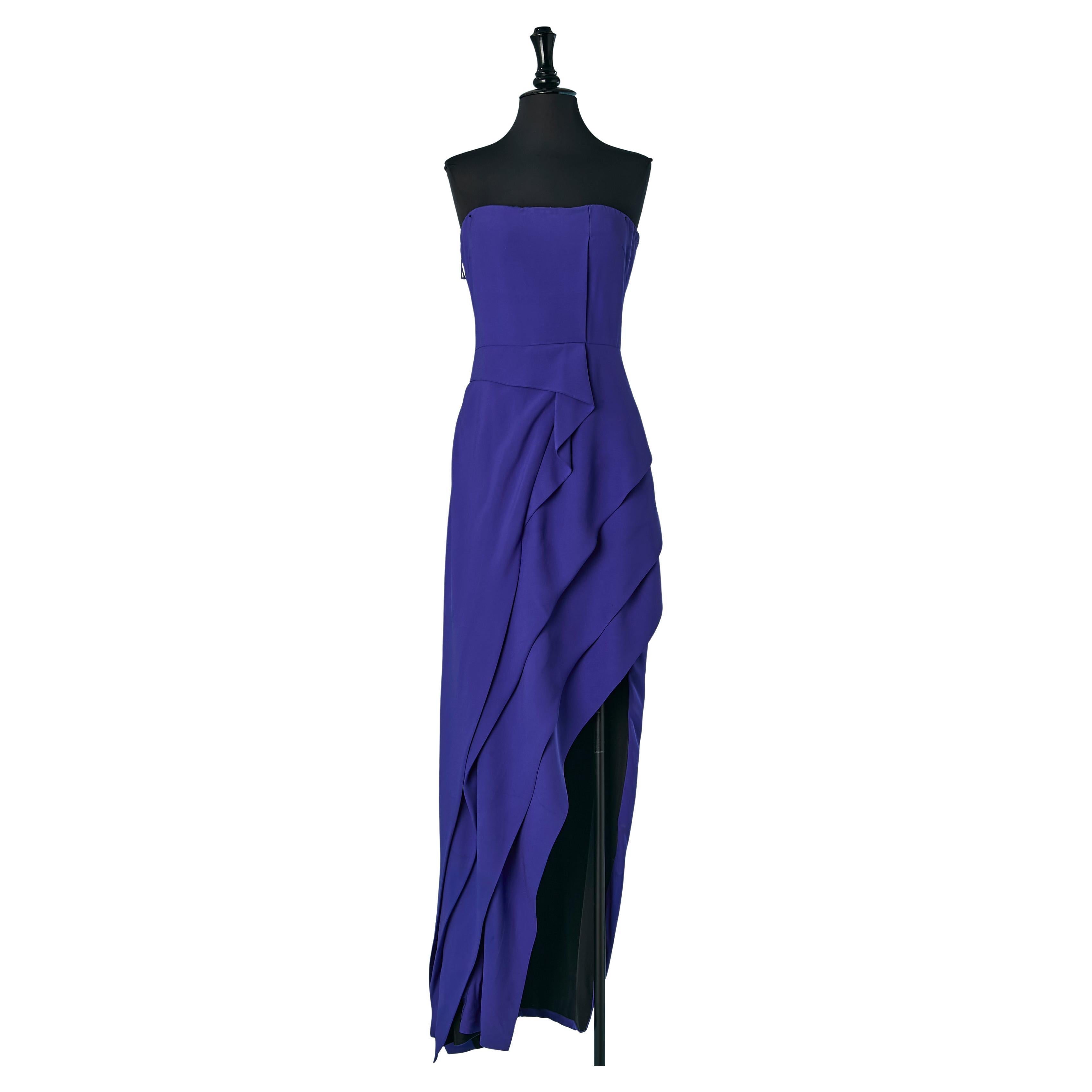 Vestido de noche con corpiño asimétrico J Mendel en venta