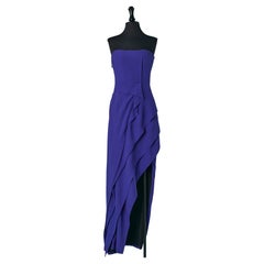 Vestido de noche con corpiño asimétrico J Mendel