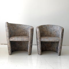 Asymmetrical Club Chairs by Wittman