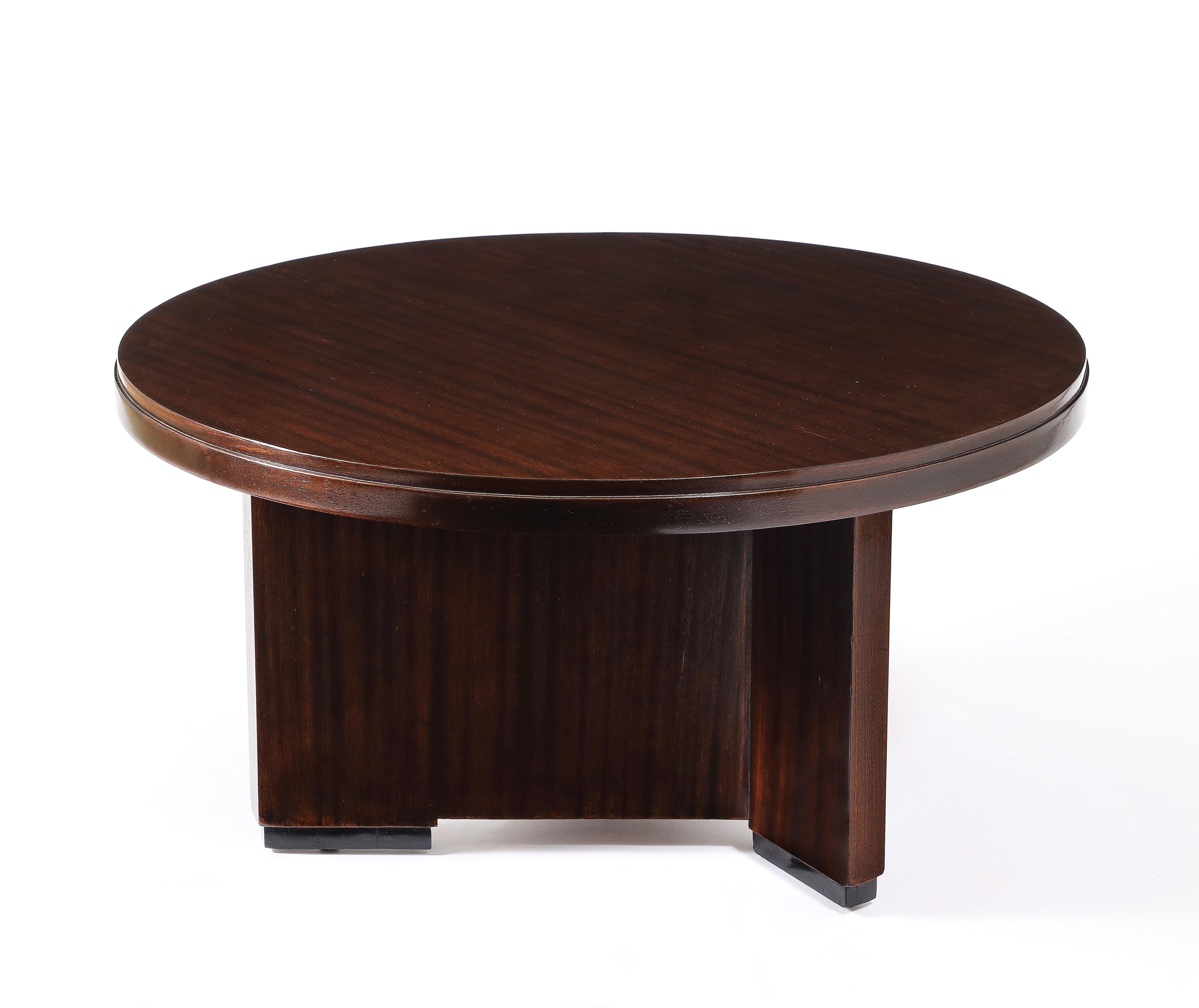 Mid-Century Modern Asymmetrical Cocktail Table, France 1940's For Sale