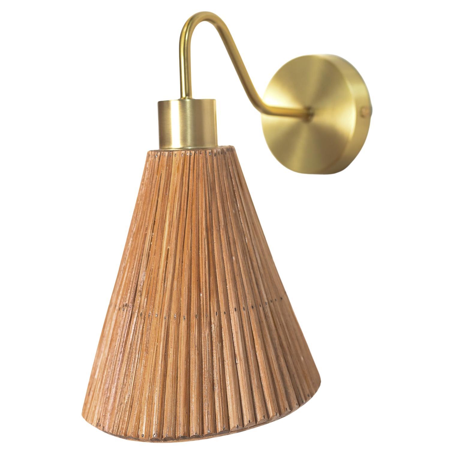 Asymmetrical Cone Wall Sconce For Sale