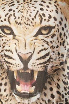 Asymmetrisches Kleid mit Leopardenkopfdruck Just Cavalli Strandbekleidung
